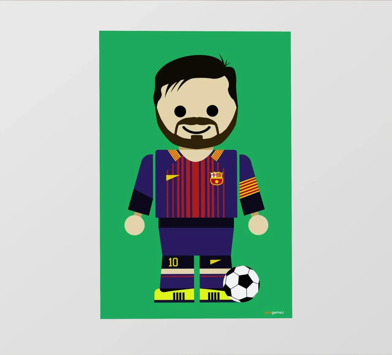 Messi Toy pellicola backlit da Rafa Gomes