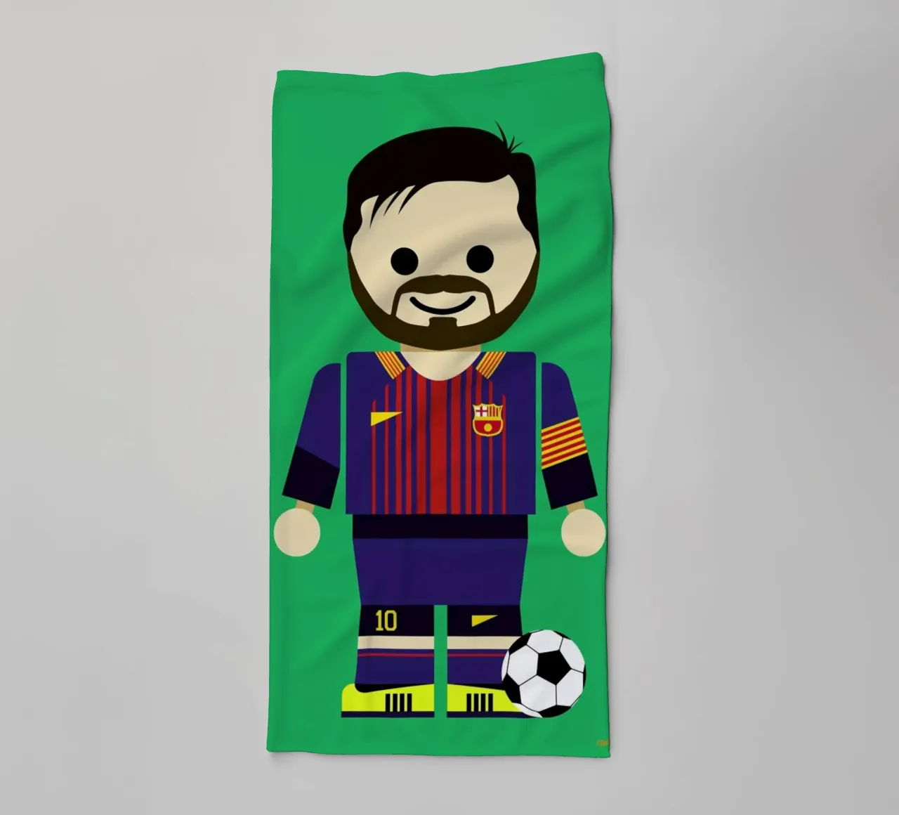 Messi Toy asciugamano da bagno da Rafa Gomes