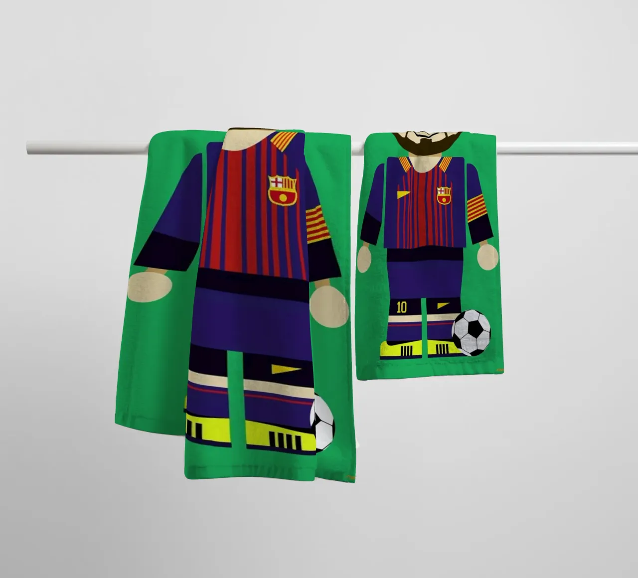 Messi Toy asciugamano da bagno da Rafa Gomes