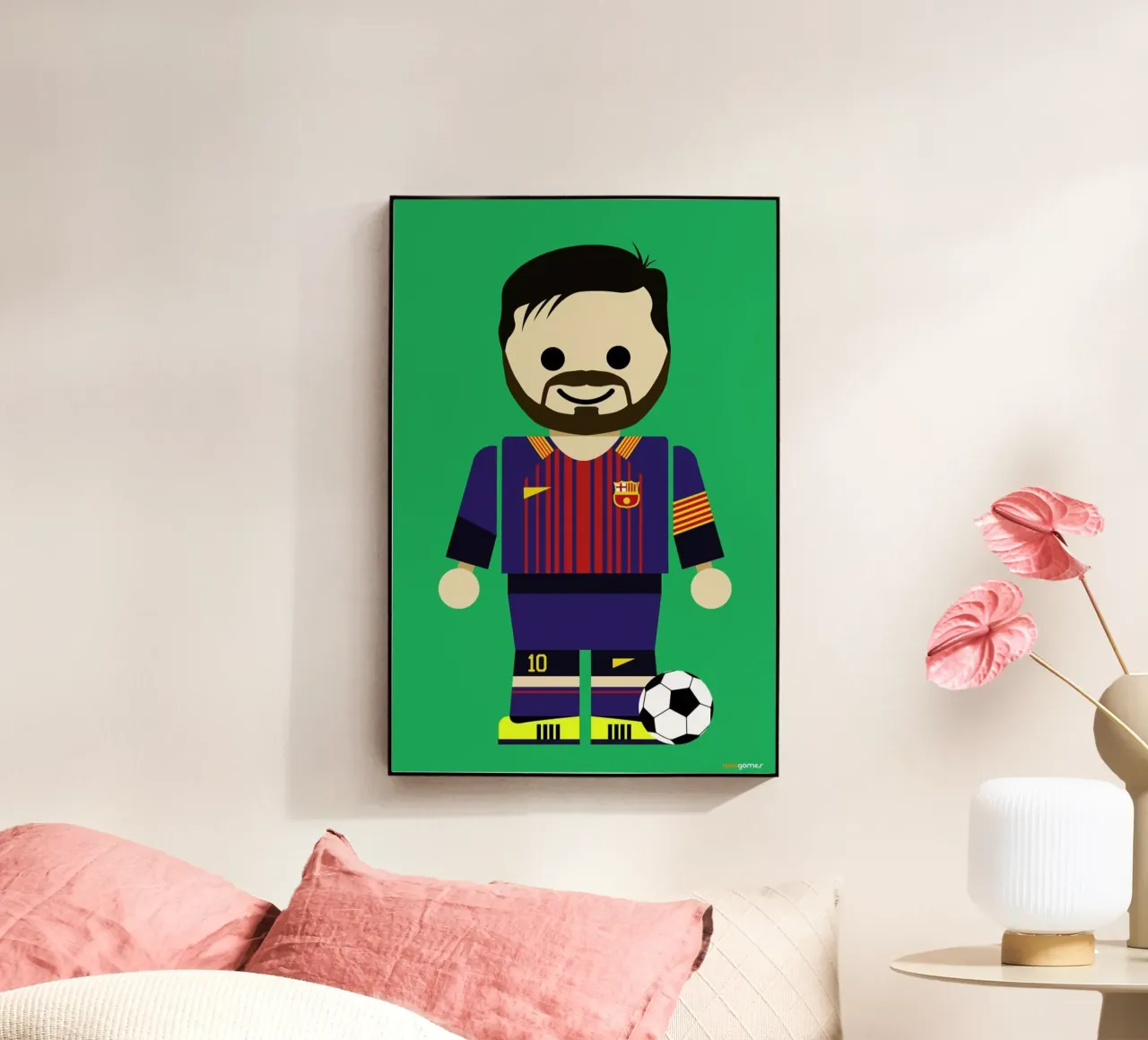 Messi Toy plexiglass da Rafa Gomes