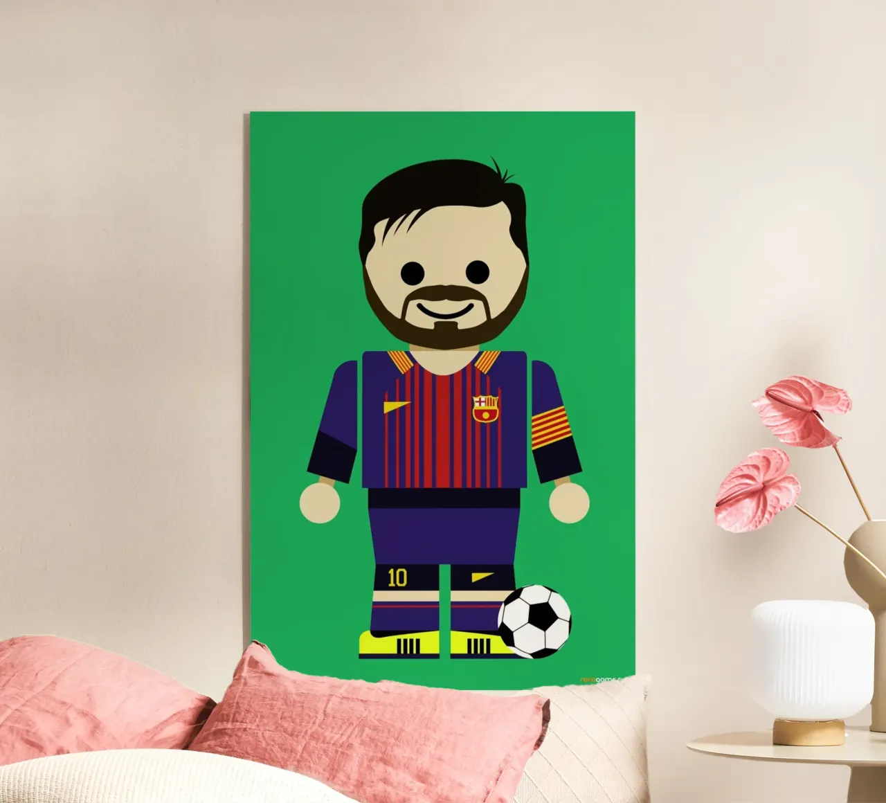 Messi Toy plexiglass da Rafa Gomes