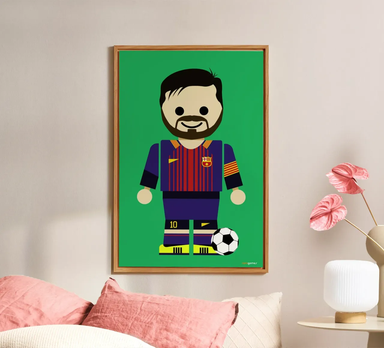 Messi Toy alluminio dibond da Rafa Gomes