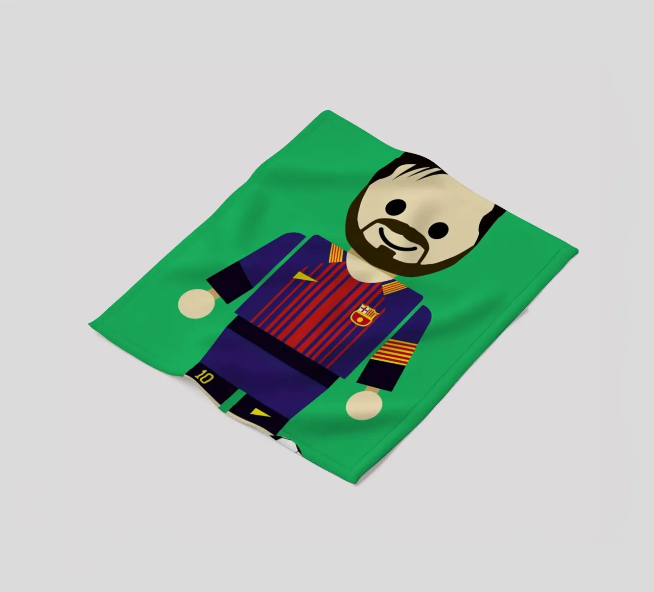 Messi Toy coperta in pile da Rafa Gomes