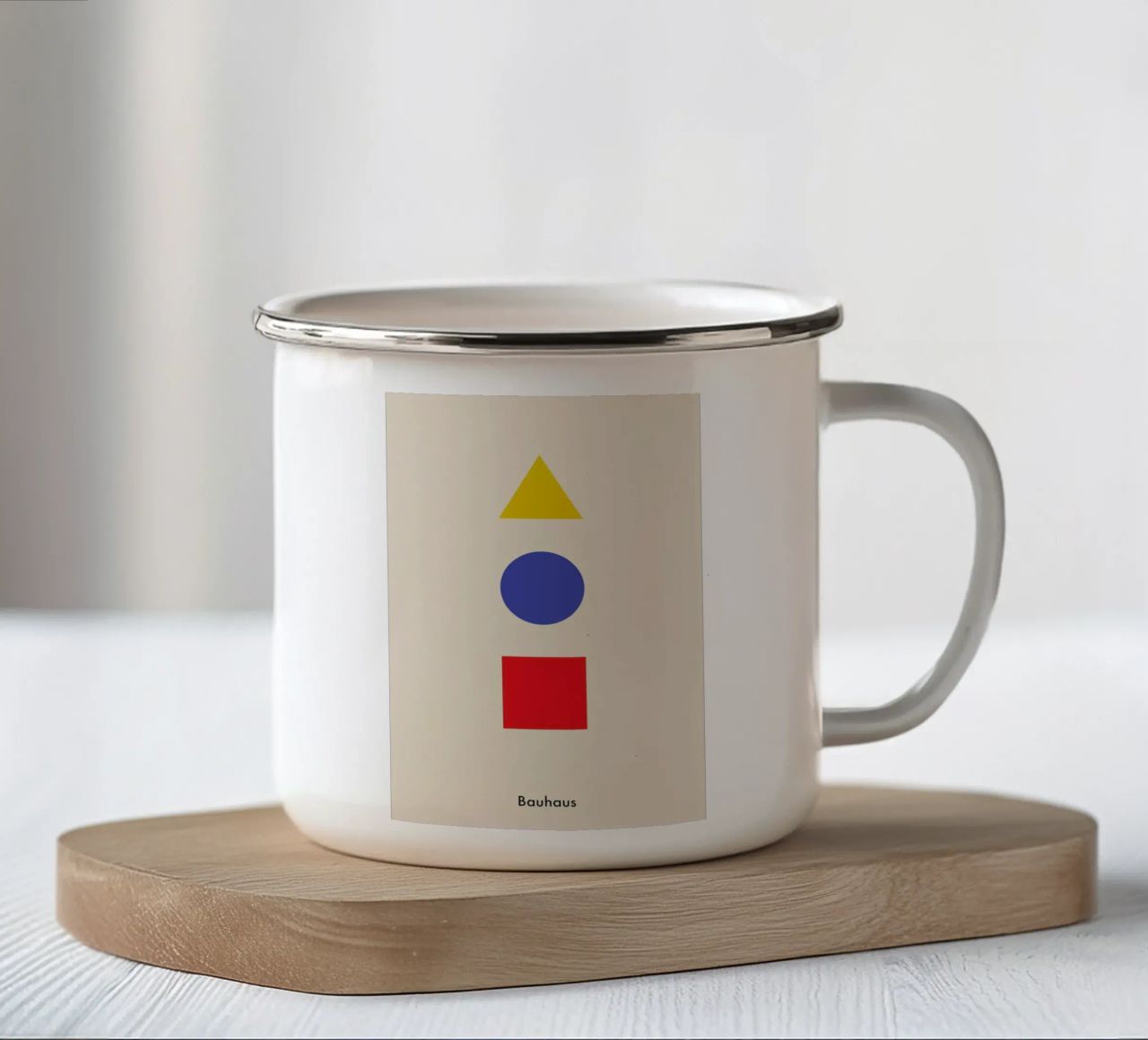 Primary Polygons tazza in smalto da Studio One