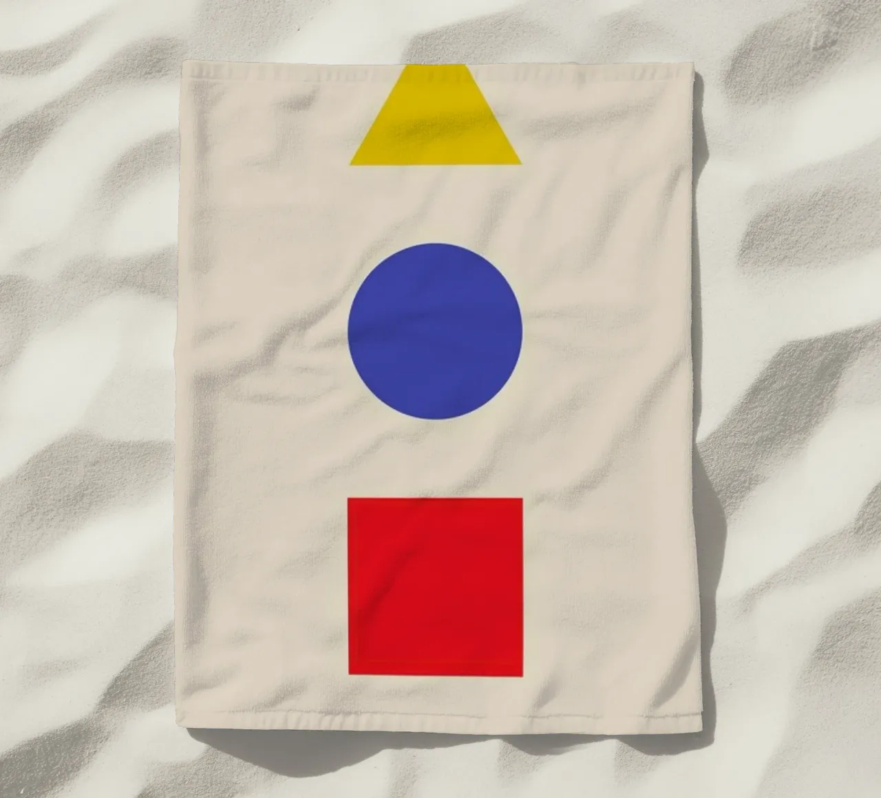 Primary Polygons beach towel by Studio One