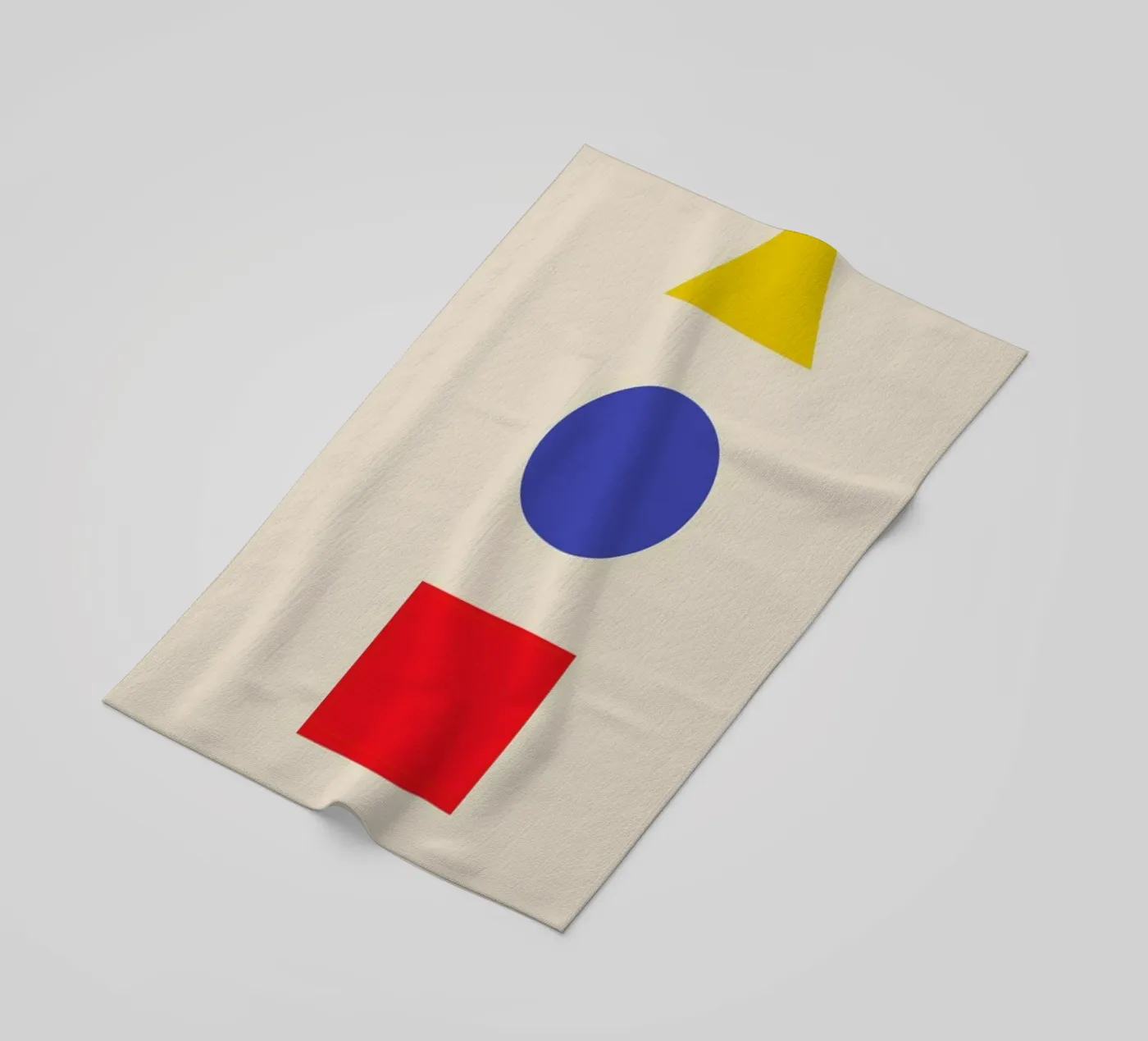 Primary Polygons beach towel by Studio One