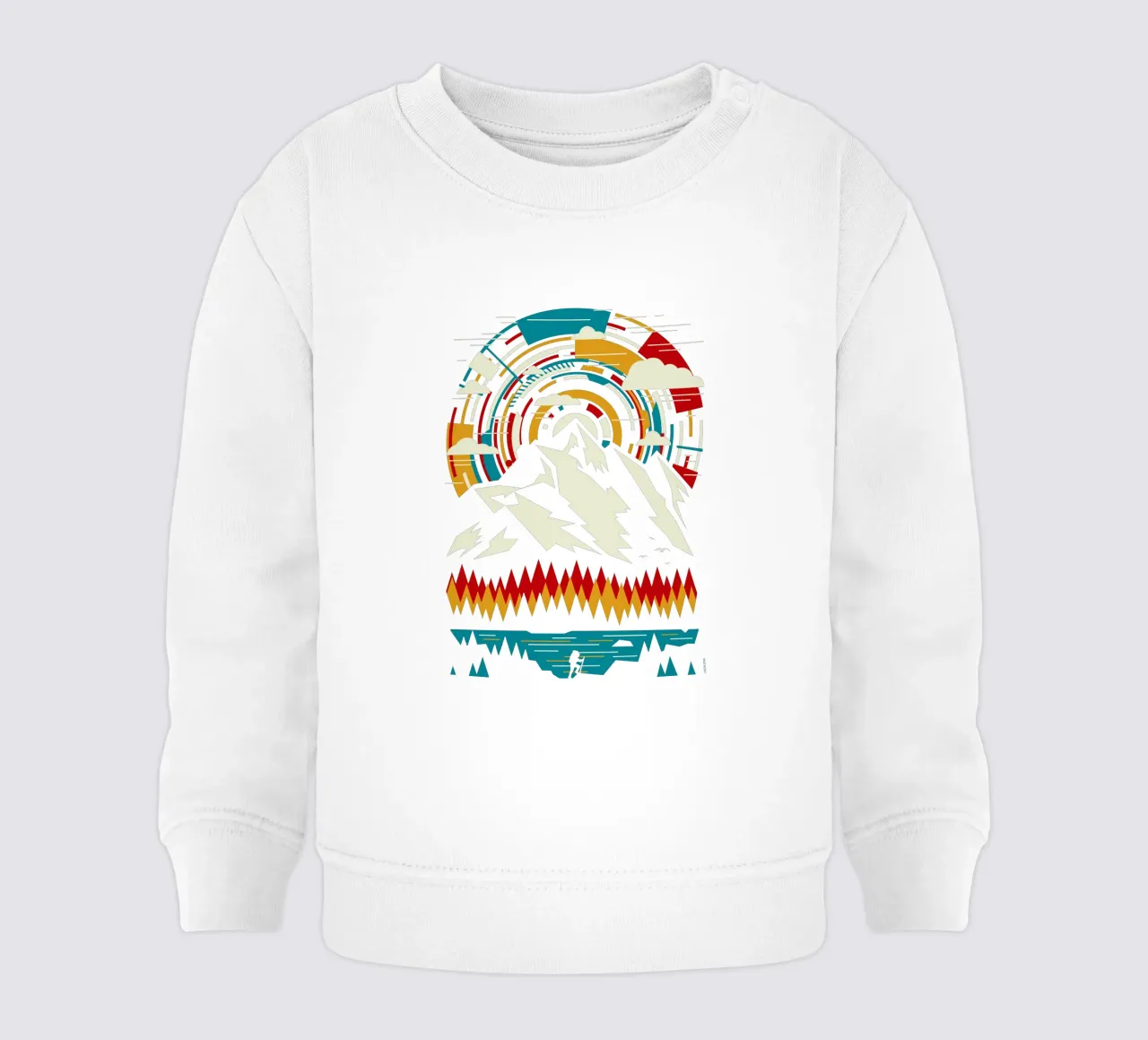 All'aperto Montagne futuristiche - Retro felpa neonato da LM2KONE