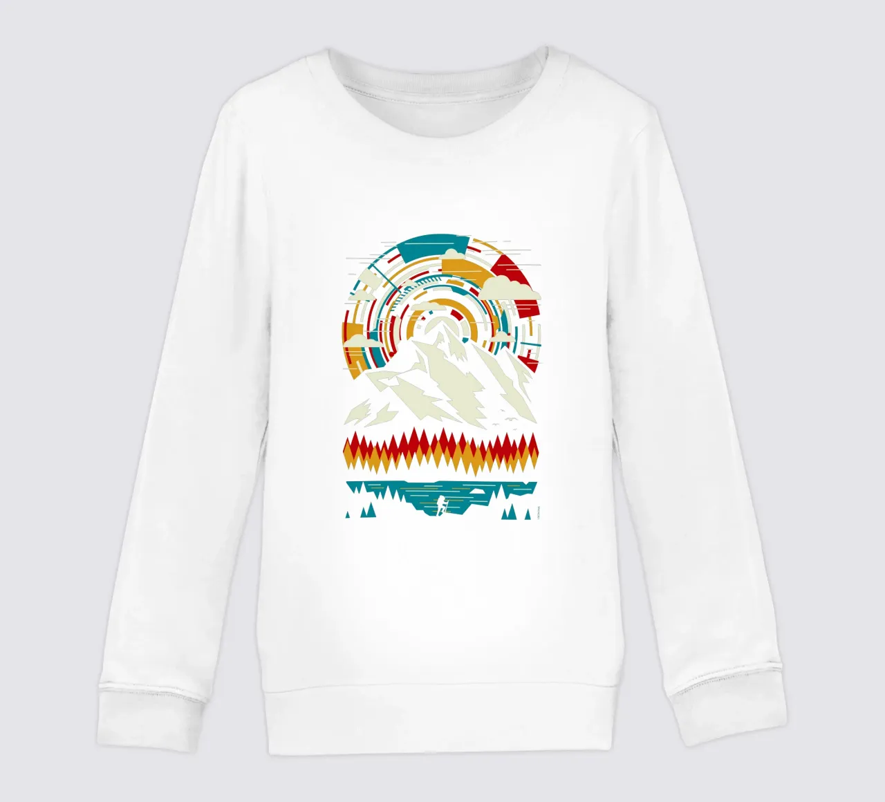 All'aperto Montagne futuristiche - Retro felpa bambino da LM2KONE
