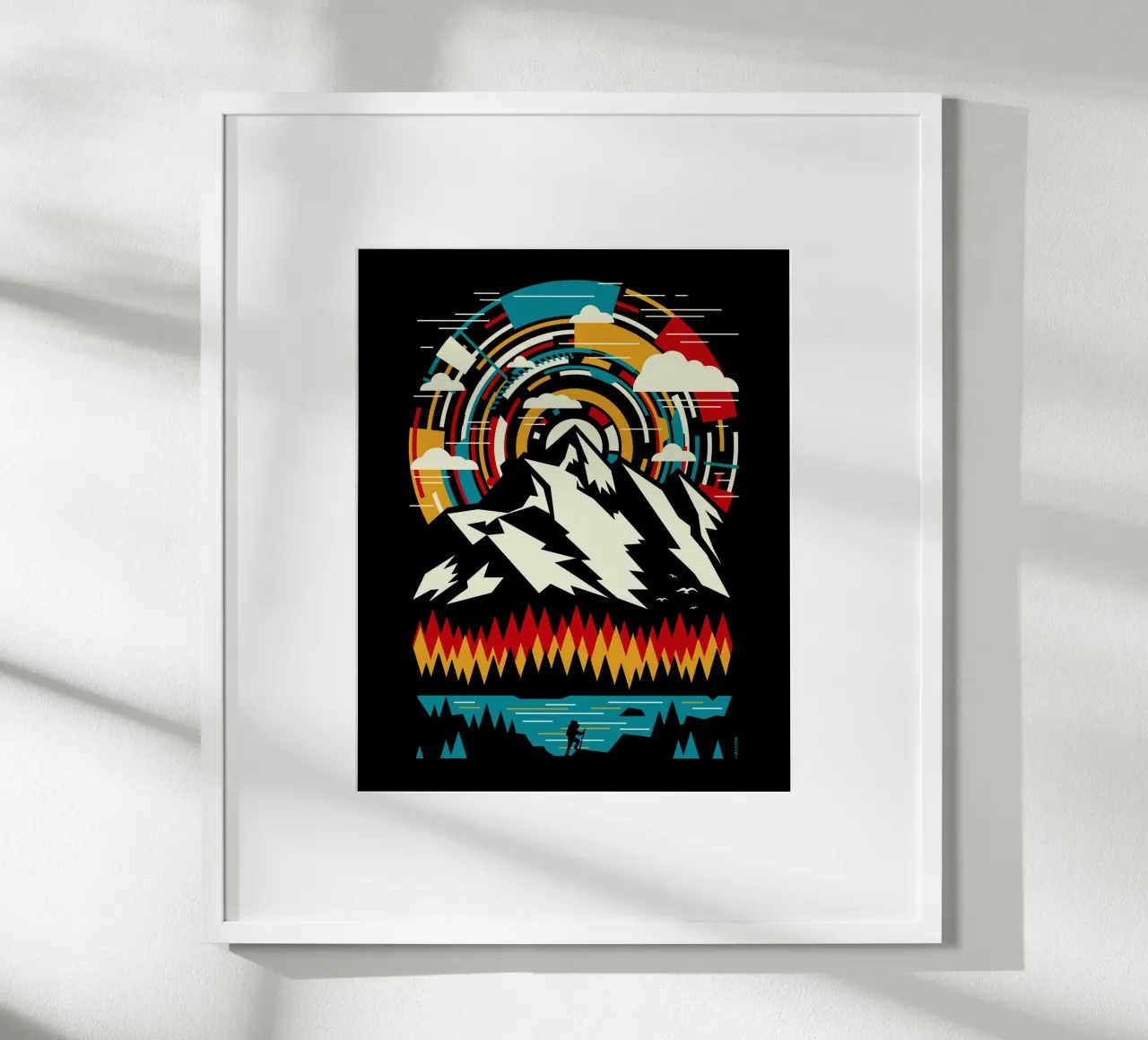 All'aperto Montagne futuristiche - Retro carta hahnemühle da LM2KONE