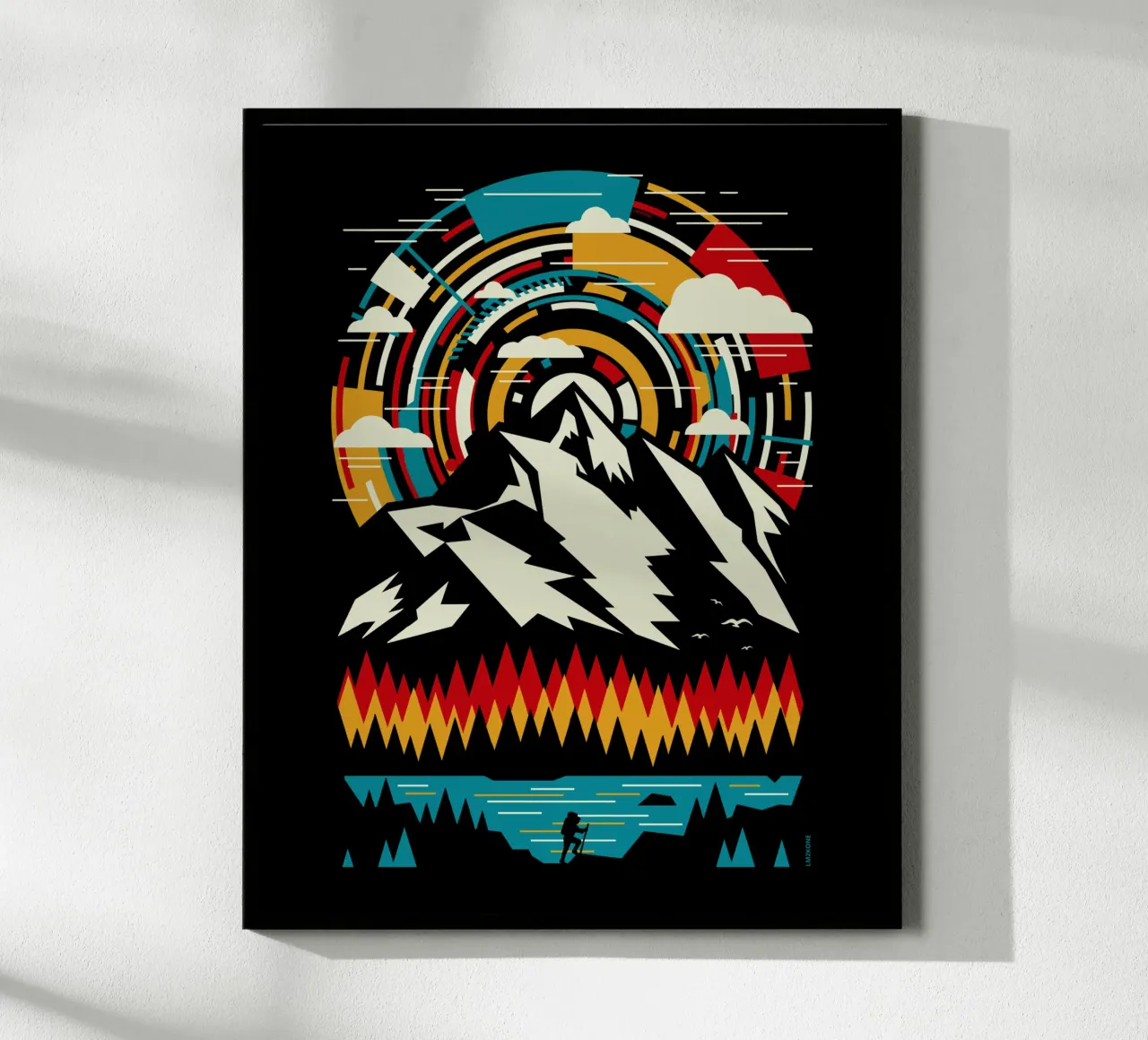 All'aperto Montagne futuristiche - Retro carta hahnemühle da LM2KONE