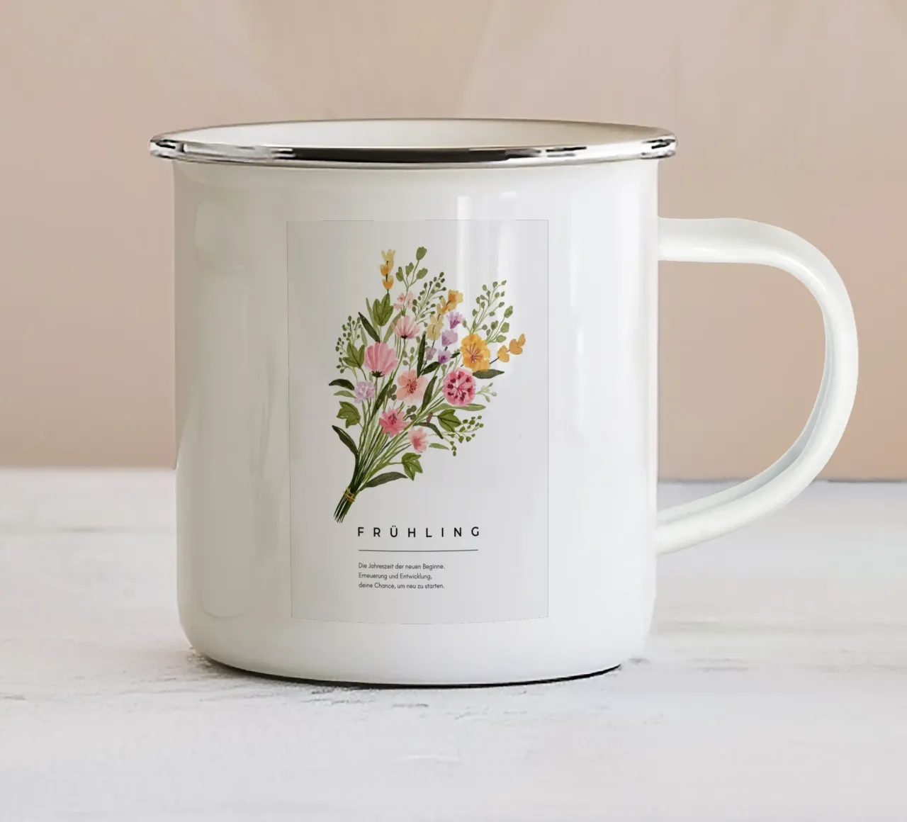 Frühling tazza in smalto da Ambition Wall