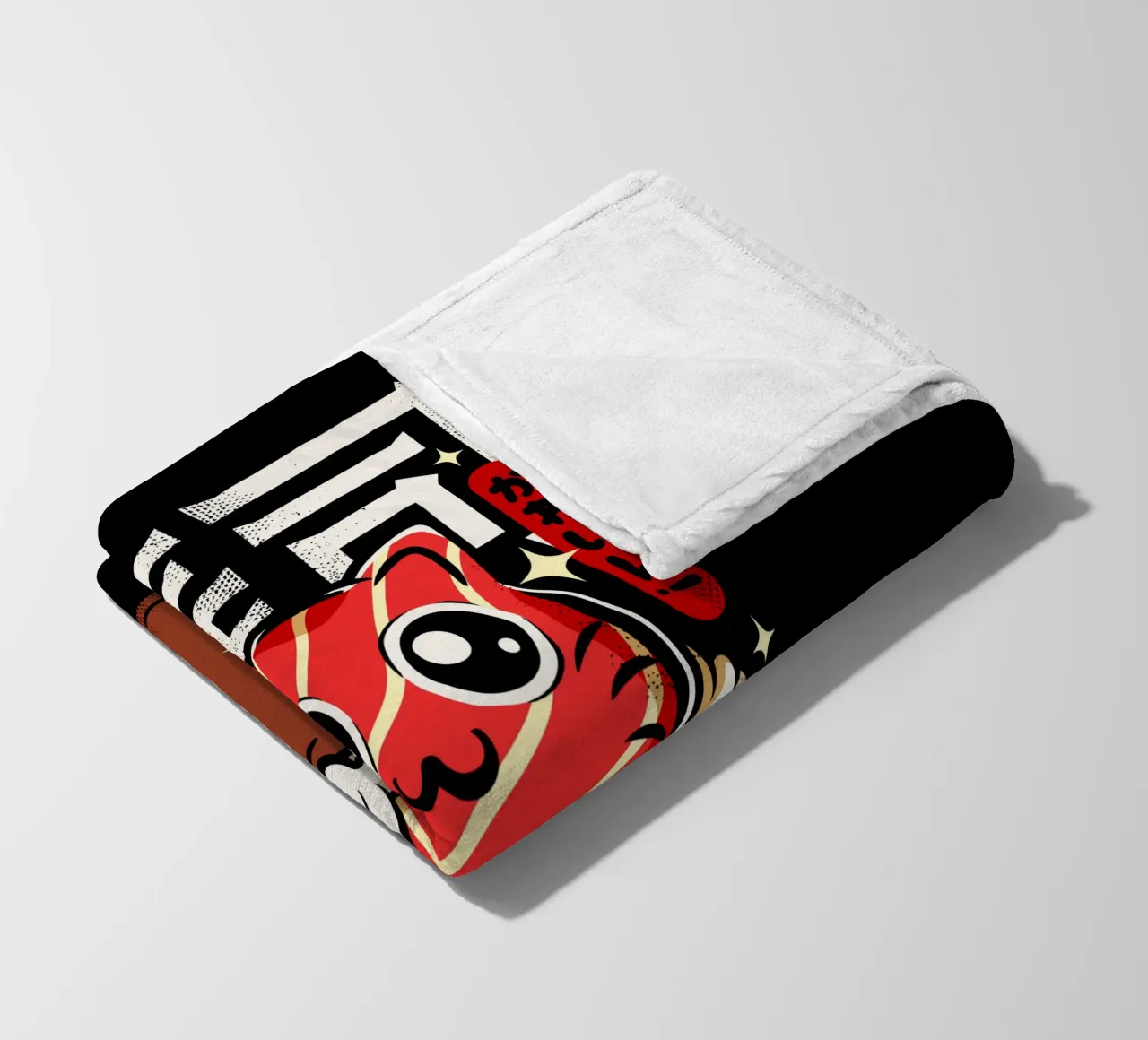 Gatto Neko Sushi coperta in pile da LM2KONE