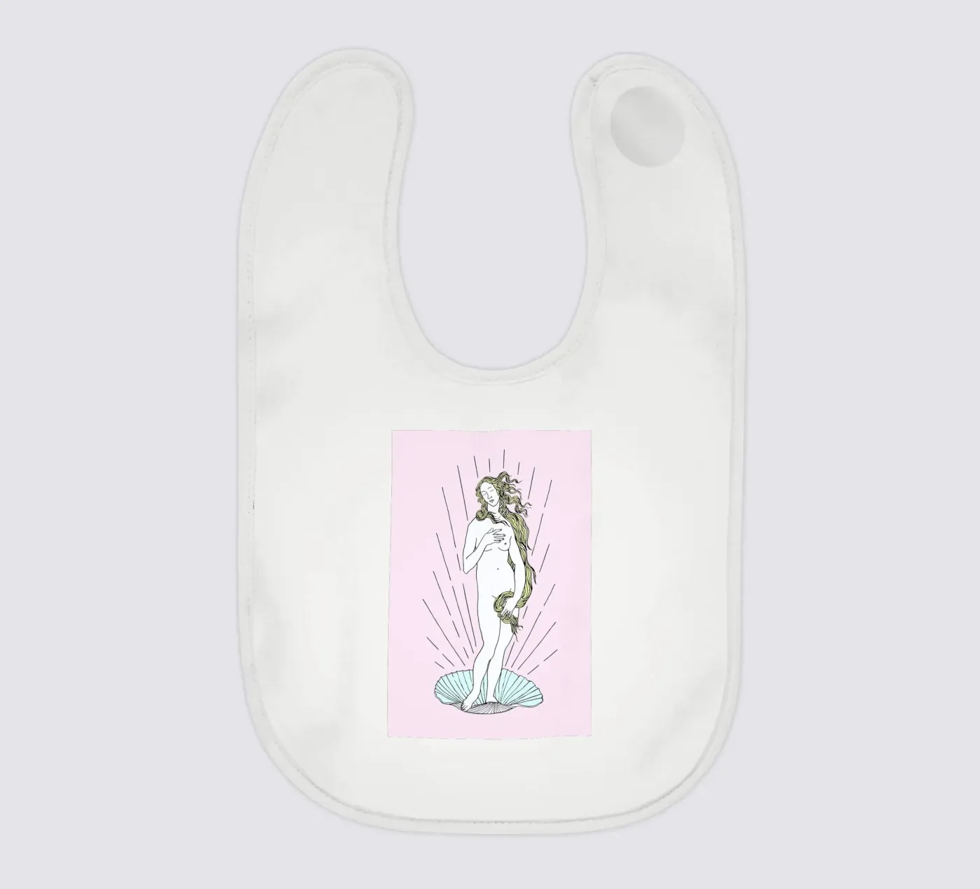 Venus baby bib by Róbert Farkas