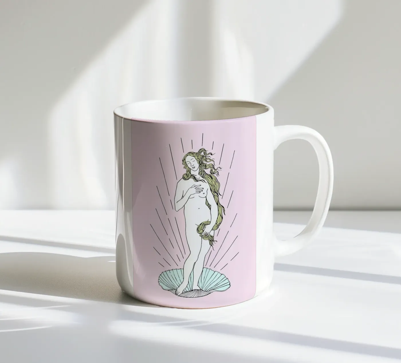 Venus ceramic mug by Róbert Farkas