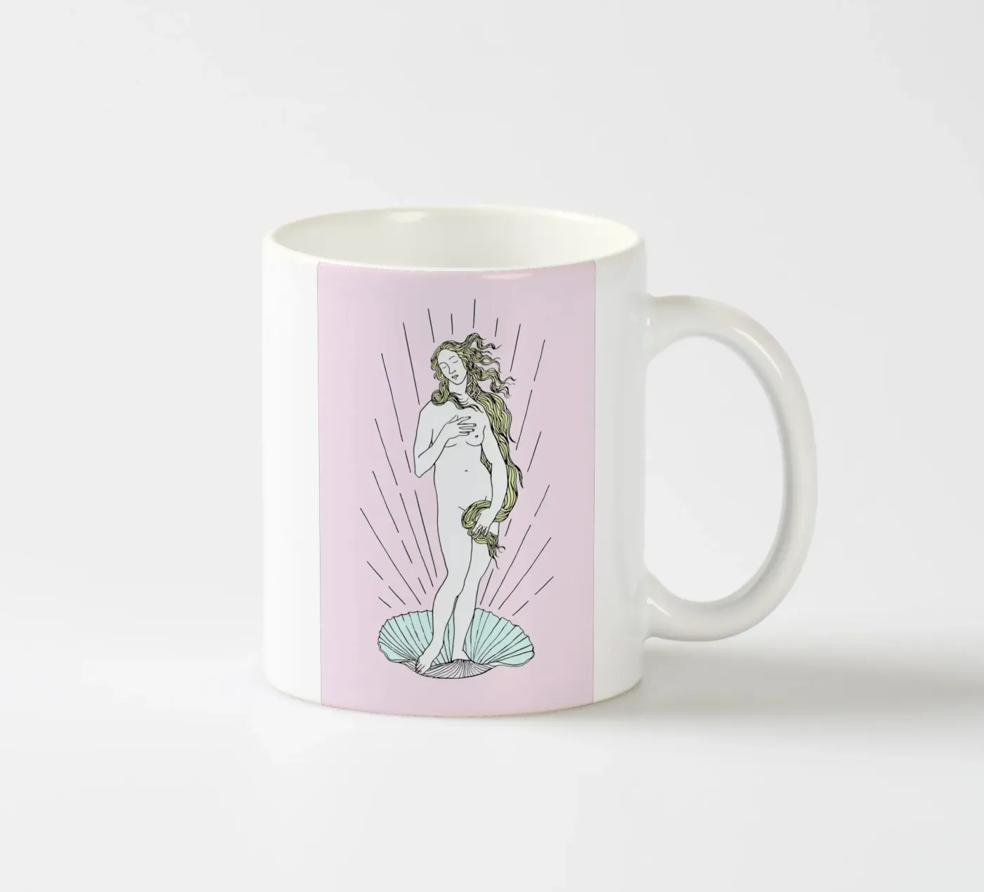 Venus ceramic mug by Róbert Farkas