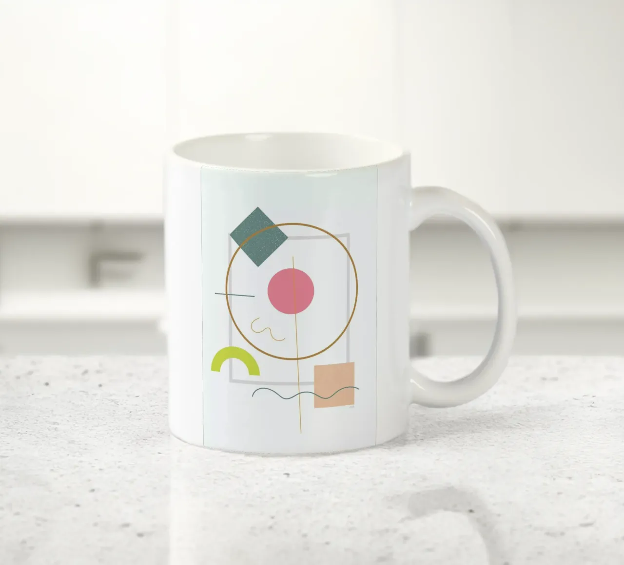 Abstract Flower tazza in ceramica da Linda Gobeta