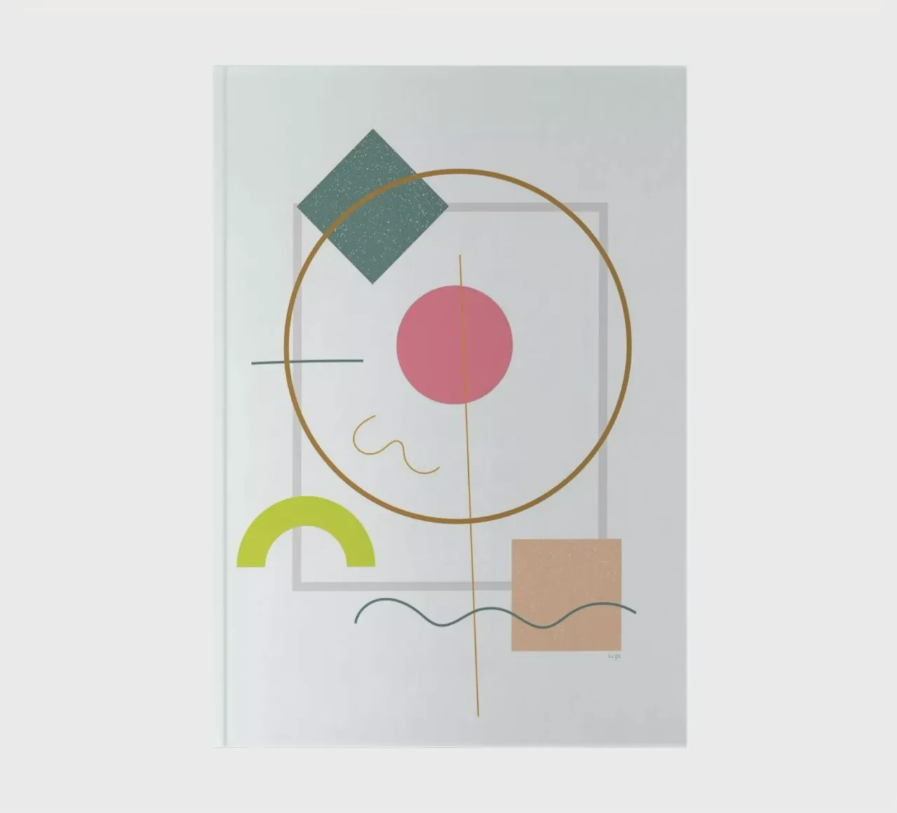 Abstract Flower notebook by Linda Gobeta