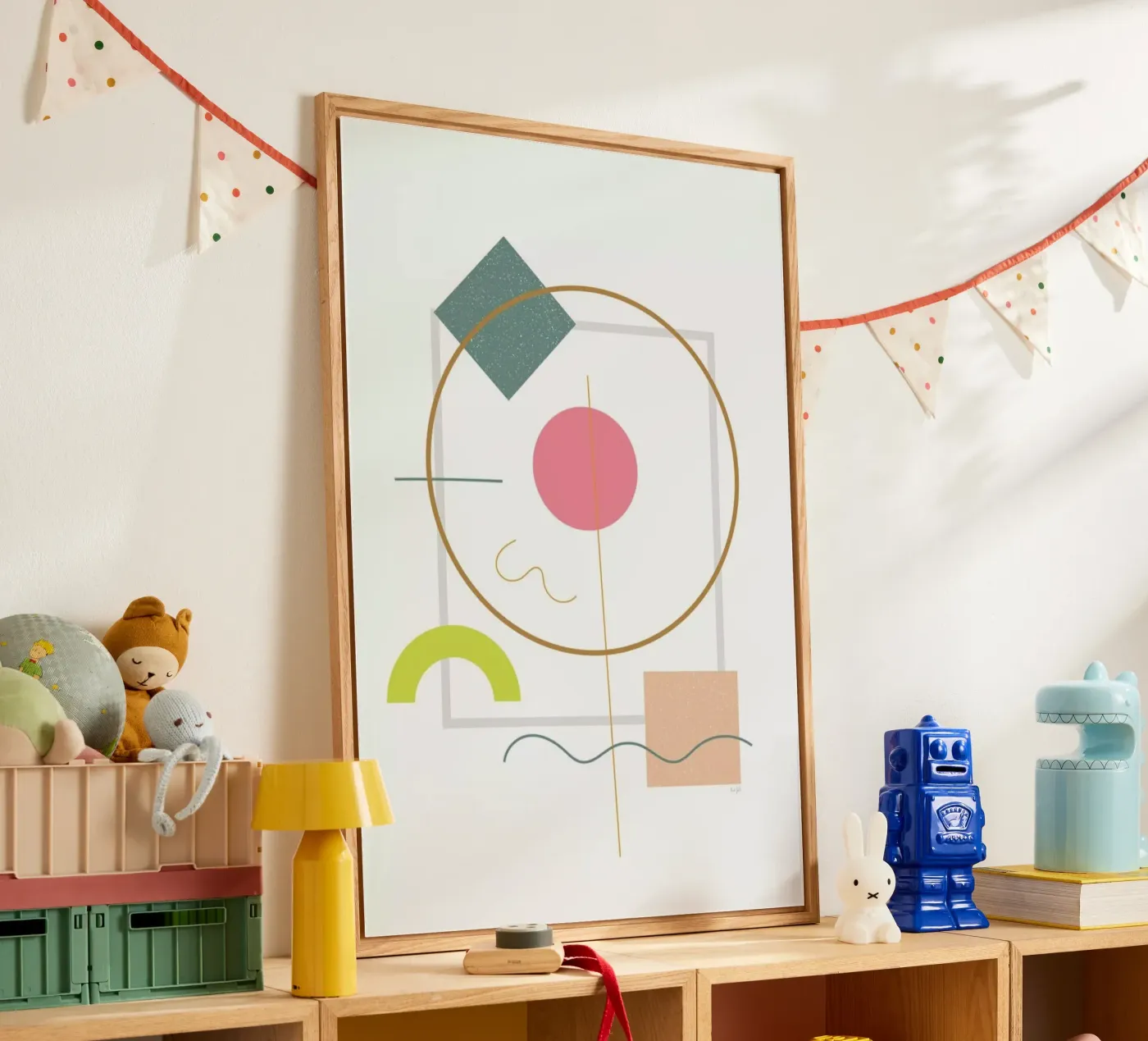 Abstract Flower acryl van Linda Gobeta