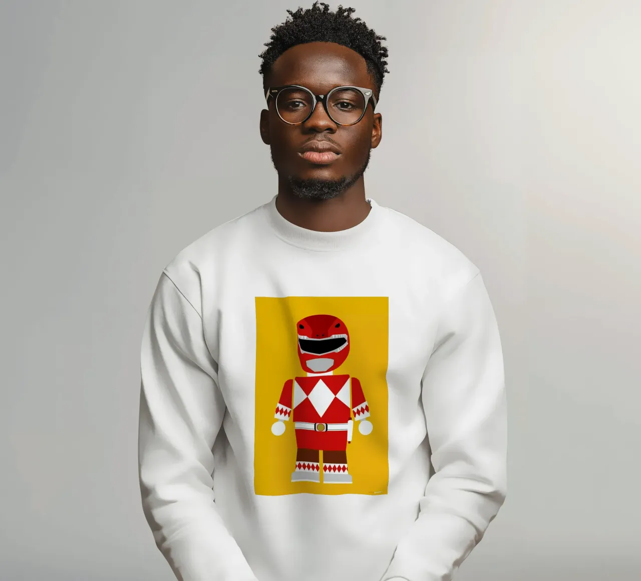 Power Ranger Toy Red felpa da Rafa Gomes