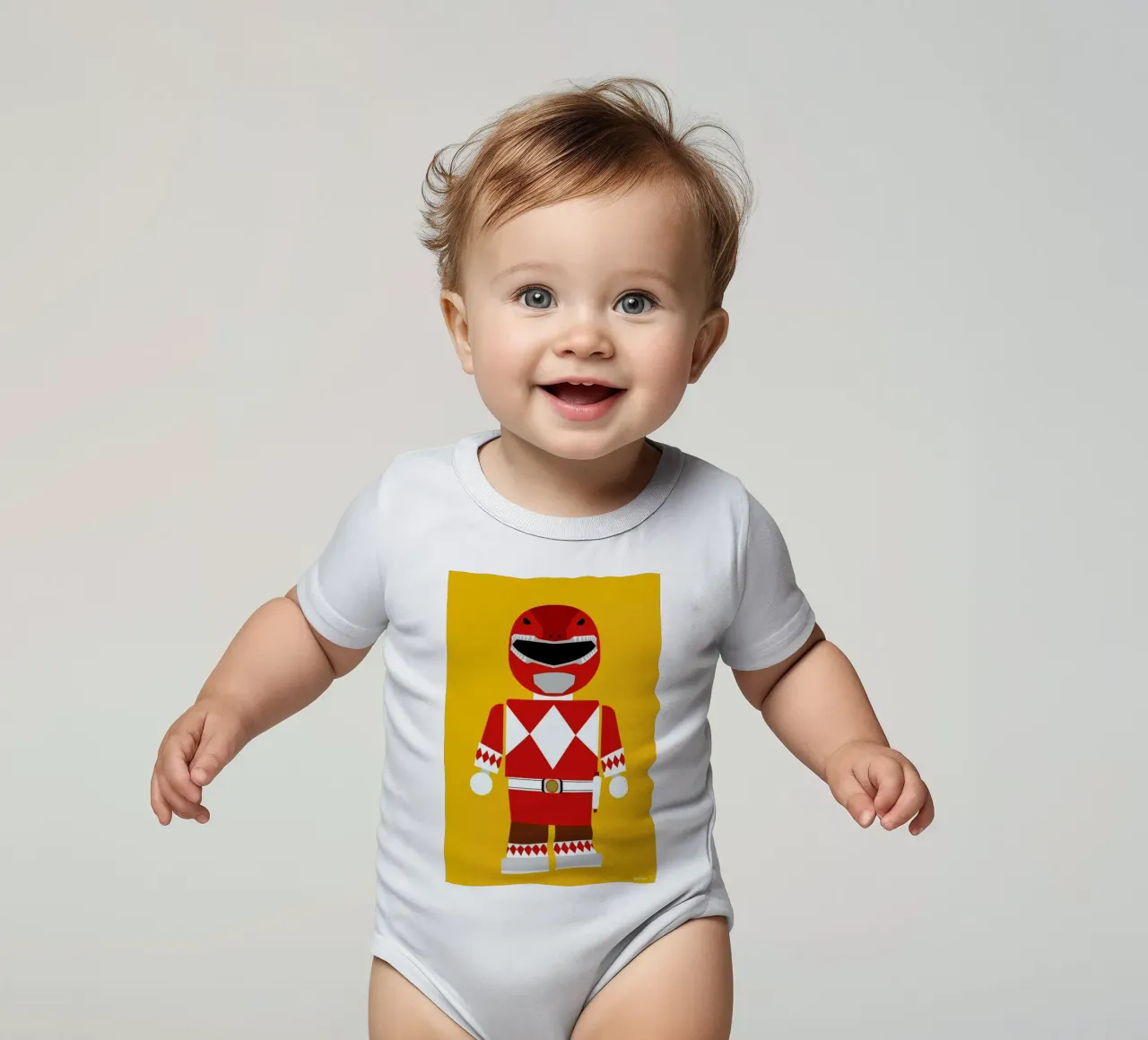 Power Ranger Toy Red body neonato maniche corte da Rafa Gomes