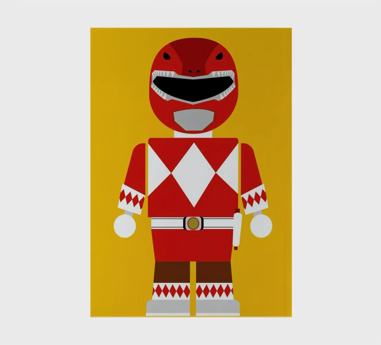 Power Ranger Toy Red notebook by Rafa Gomes