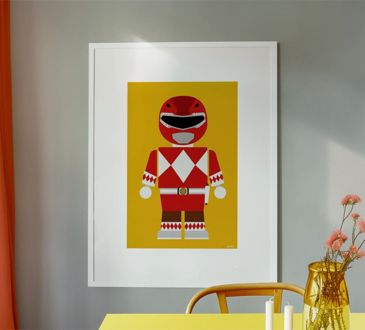 Power Ranger Toy Red poster de Rafa Gomes