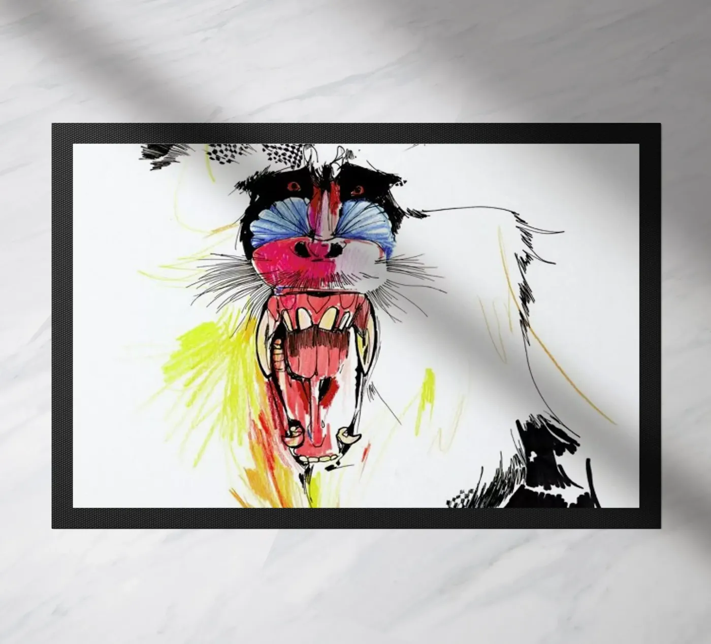 Baboon paillasson de Mala Alani