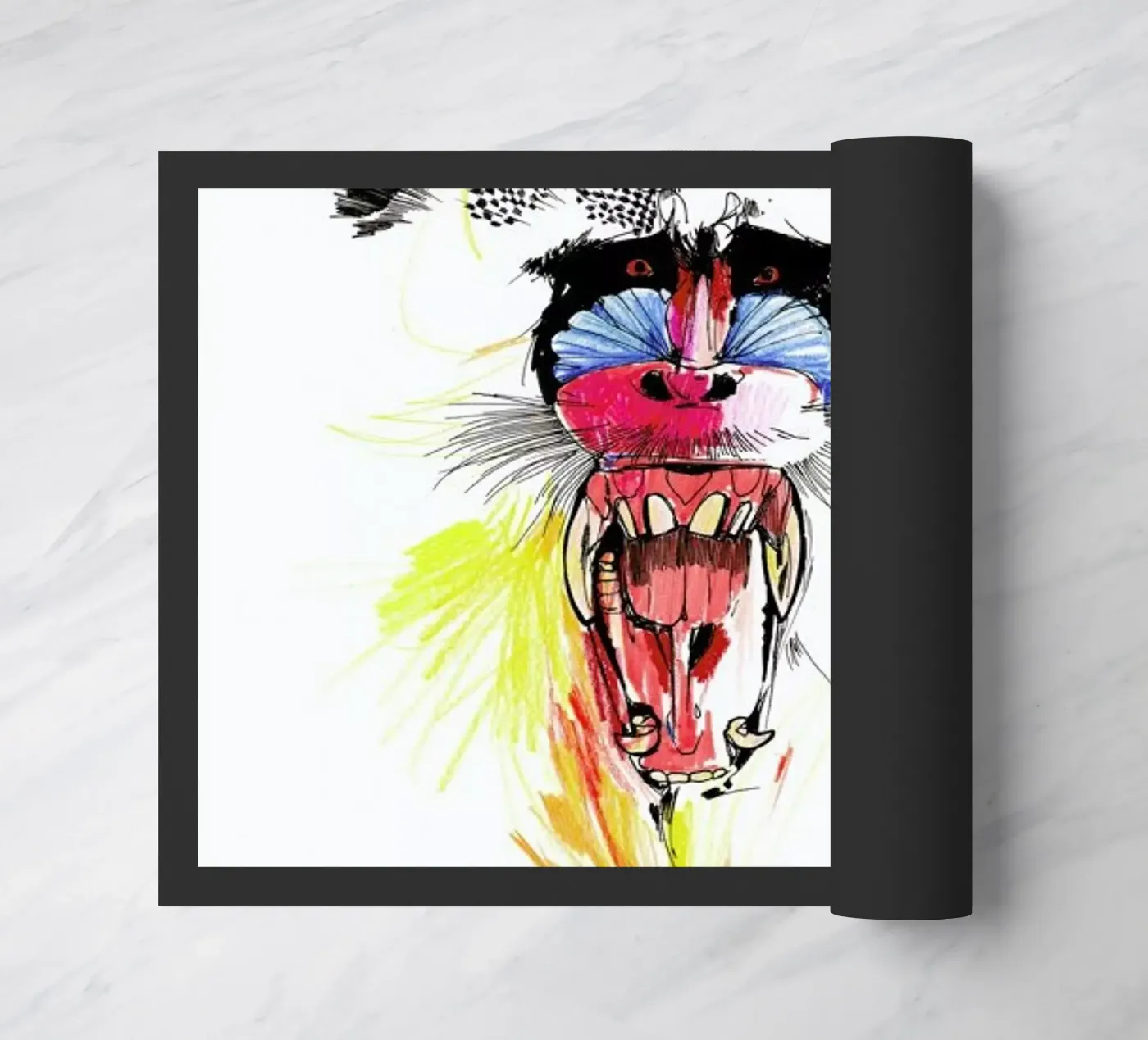 Baboon paillasson de Mala Alani