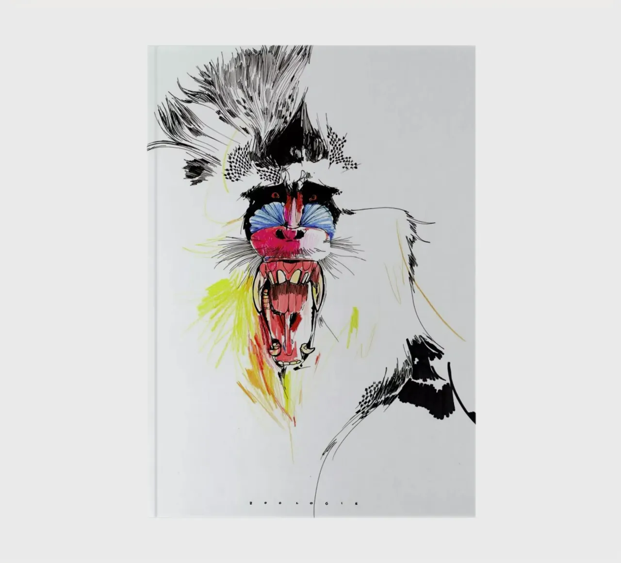 Baboon notebook by Mala Alani