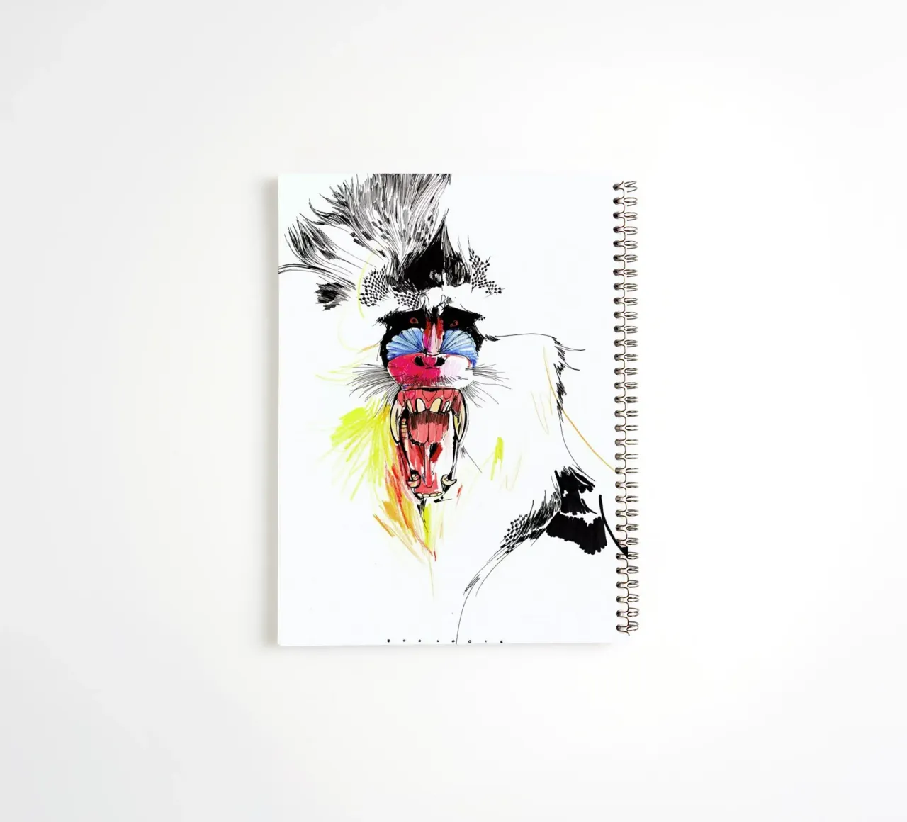 Baboon spiral notebook by Mala Alani