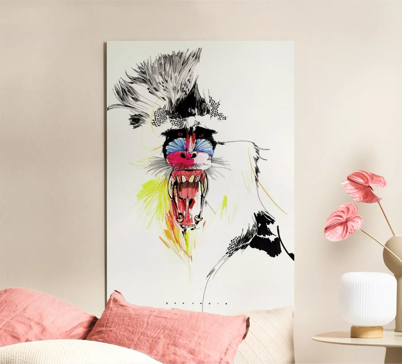 Baboon alluminio dibond da Mala Alani