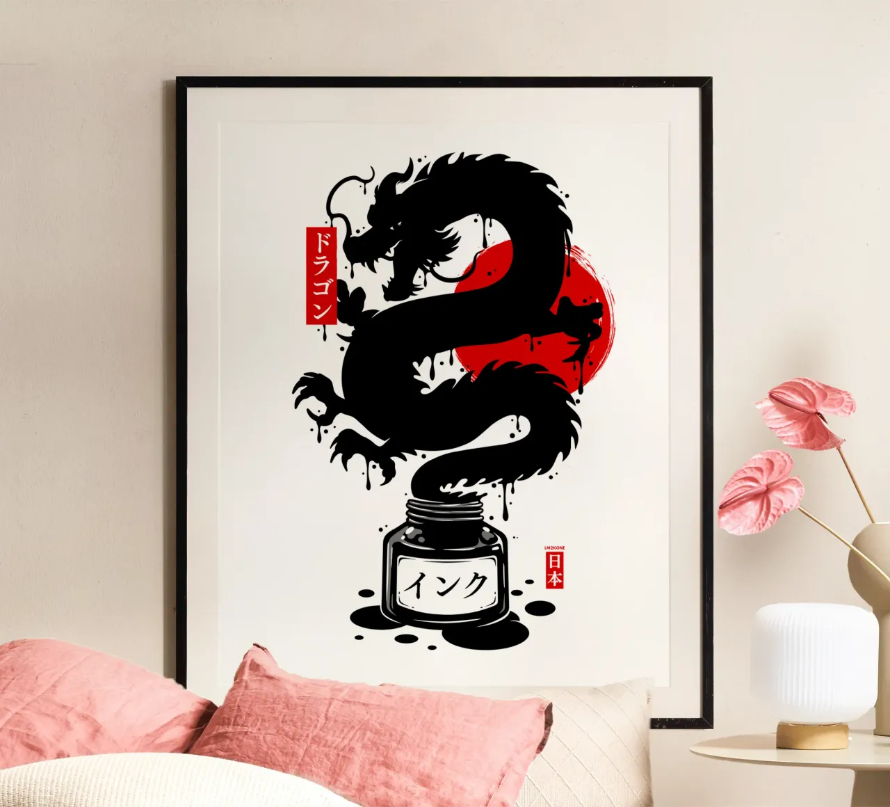Inchiostro del Drago Nero poster da LM2KONE