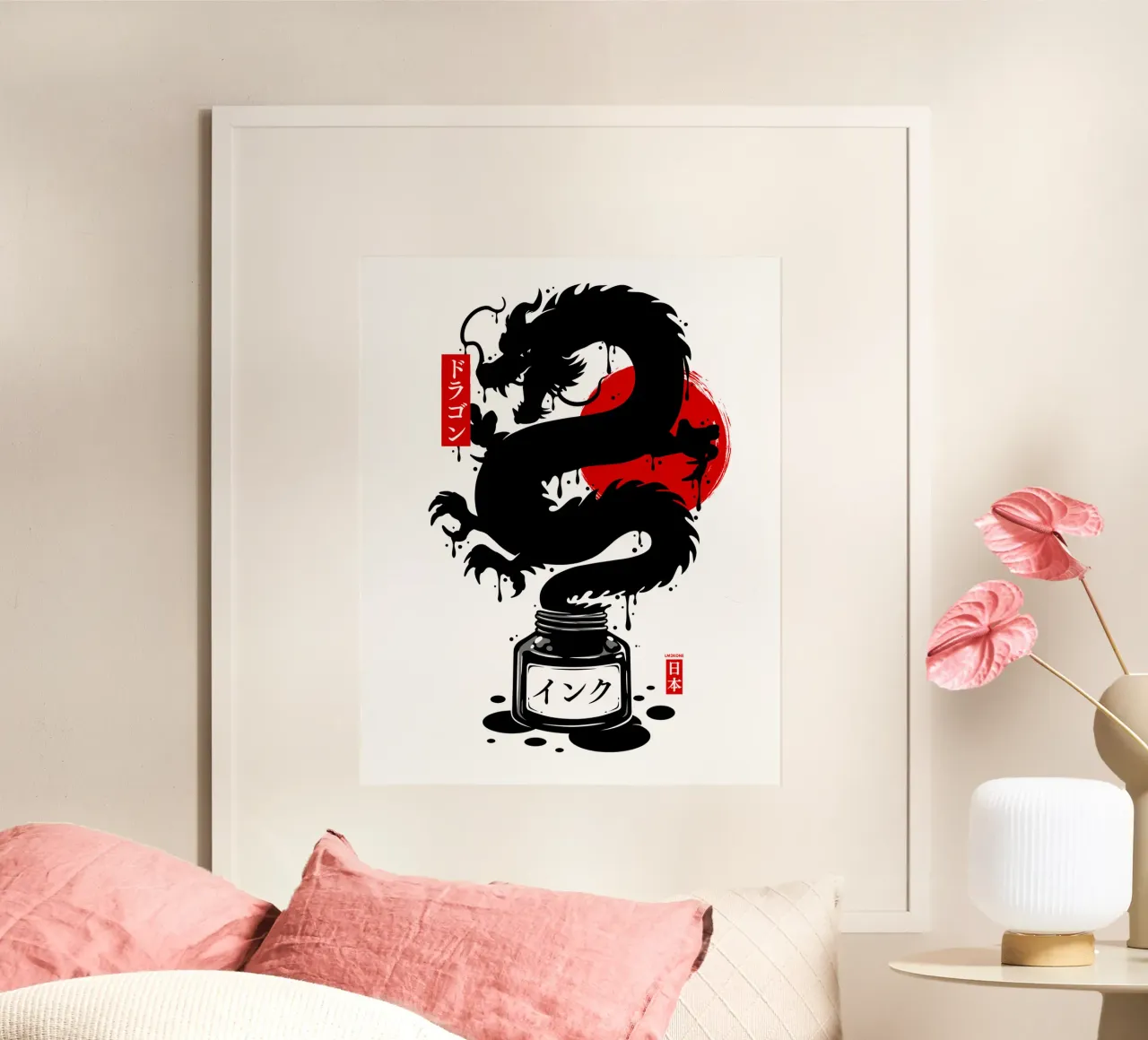Inchiostro del Drago Nero poster da LM2KONE