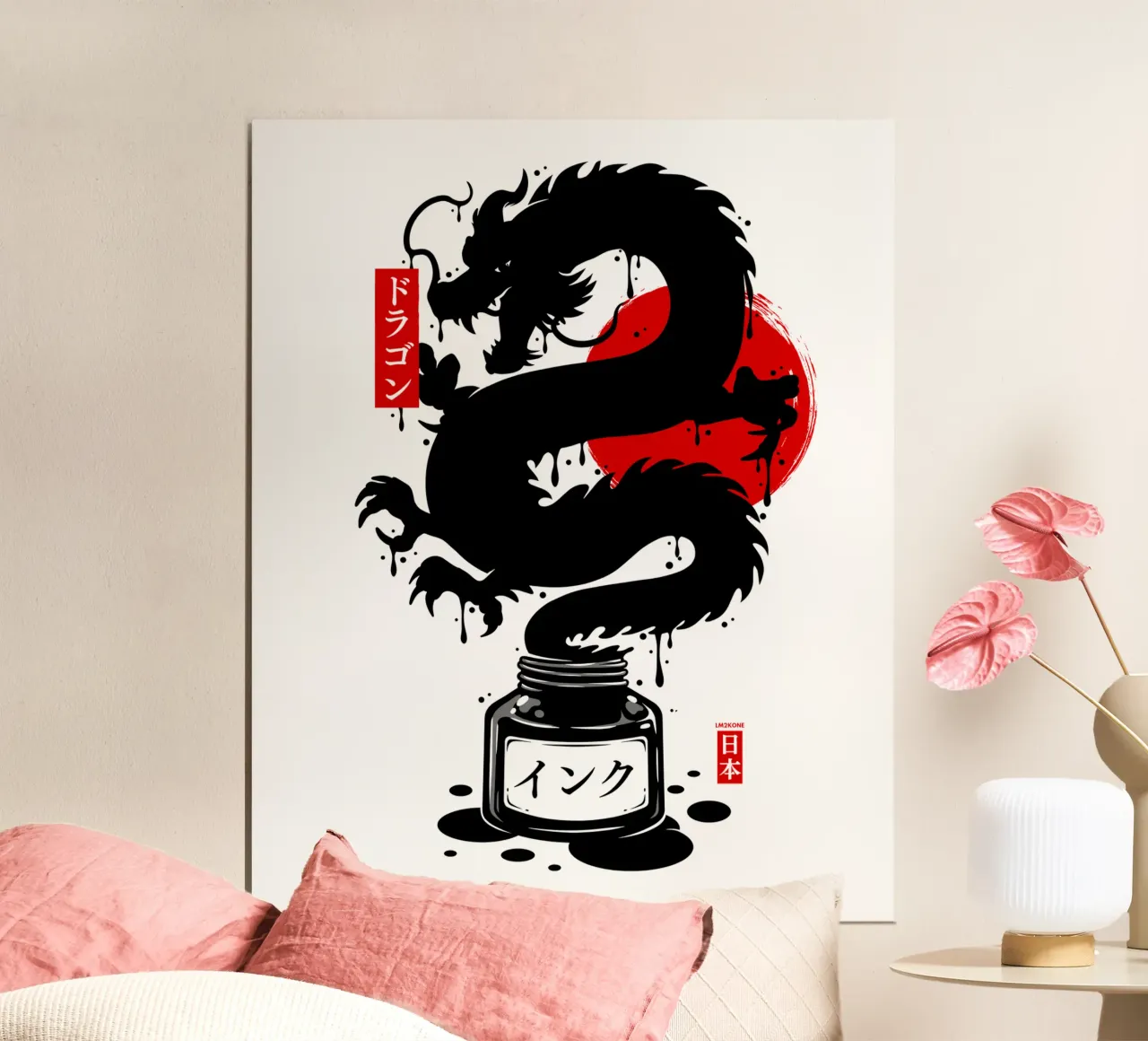 Inchiostro del Drago Nero poster da LM2KONE