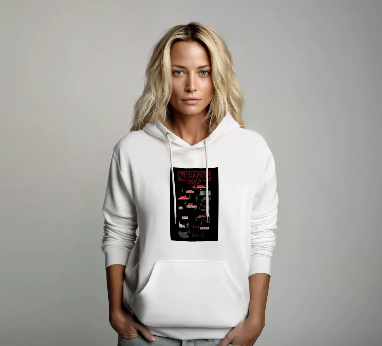 Strange Map felpa con cappuccio da Róbert Farkas
