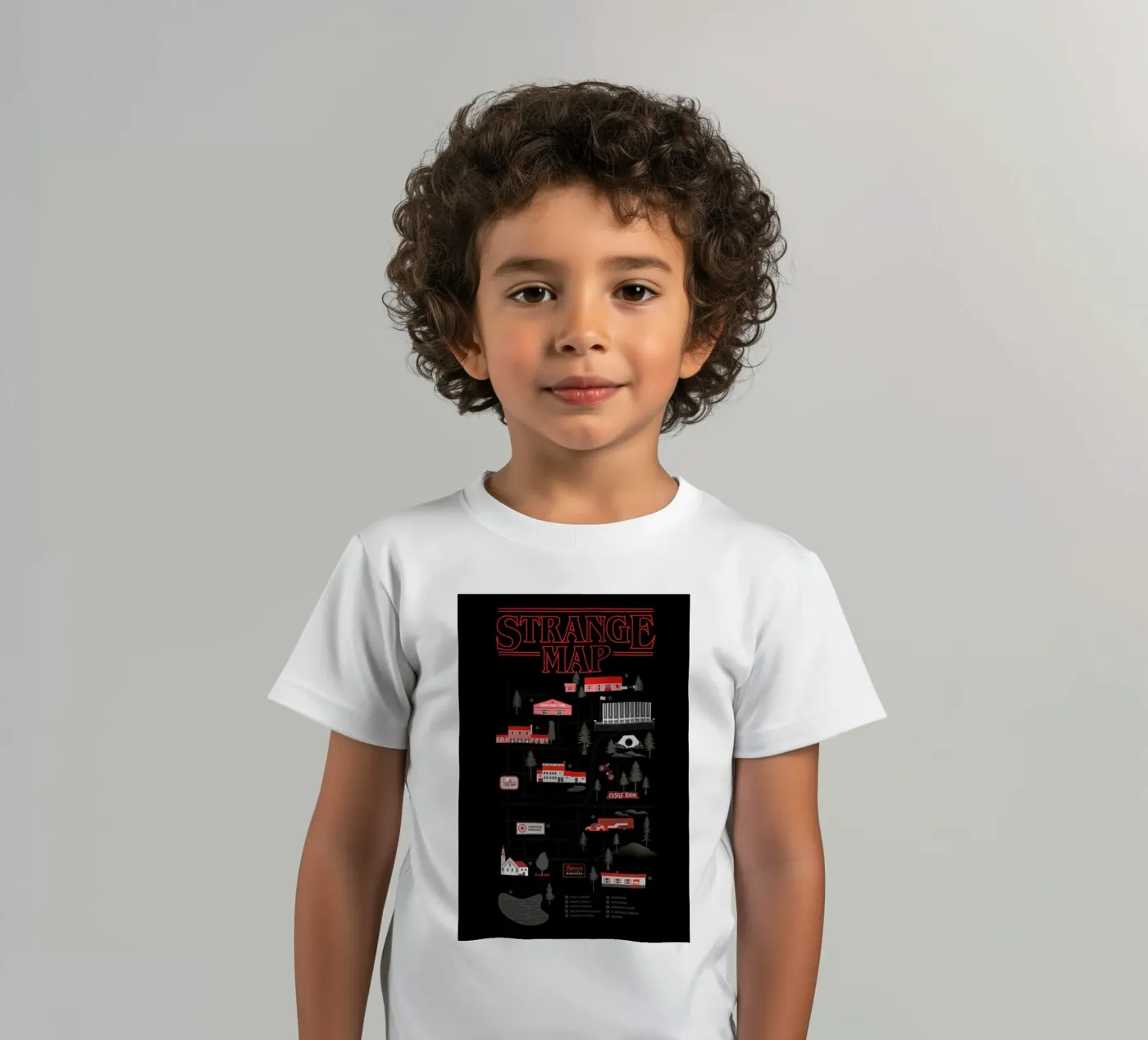 Strange Map t-shirt bambini da Róbert Farkas