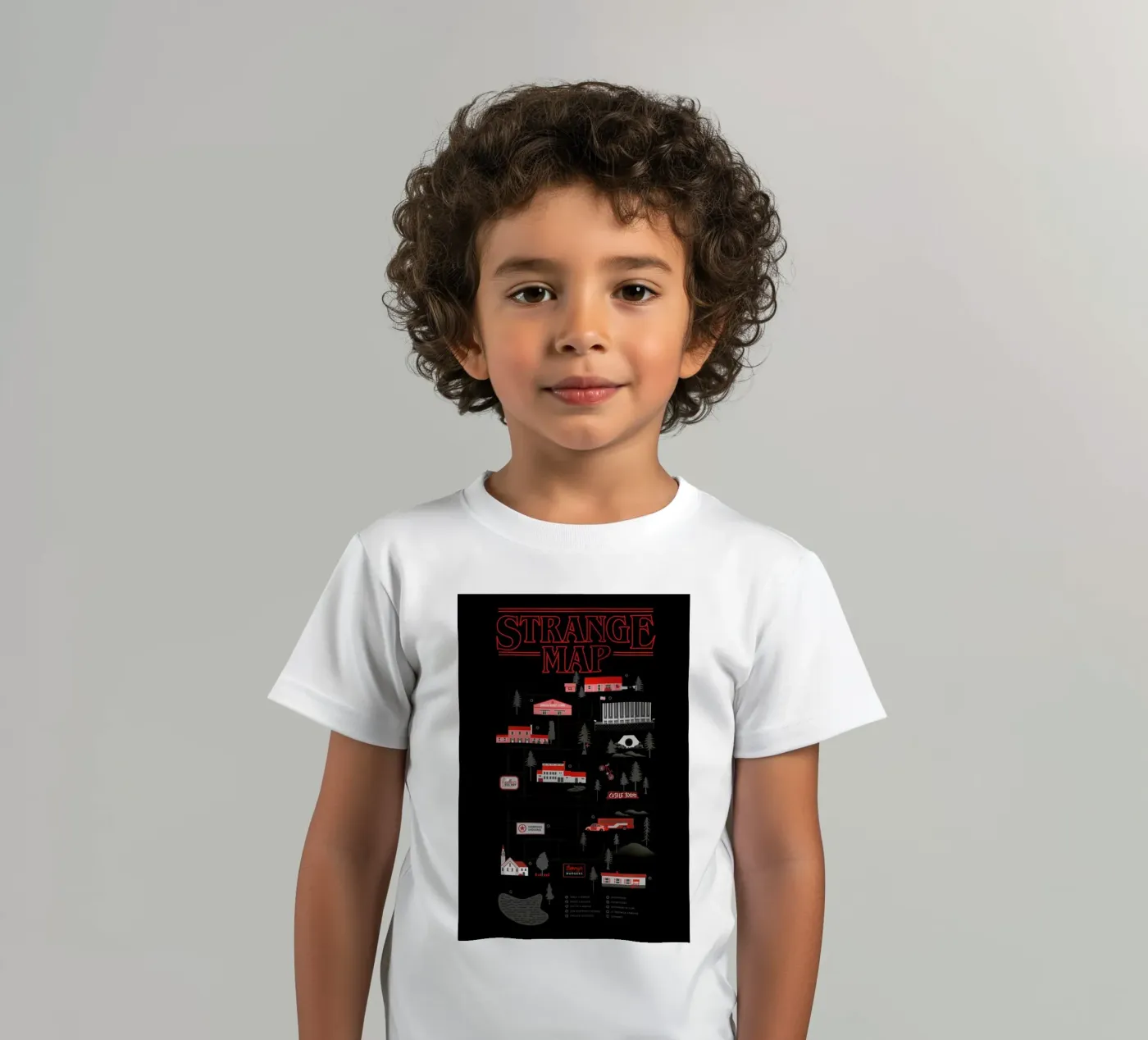 Strange Map t-shirt bambini da Róbert Farkas