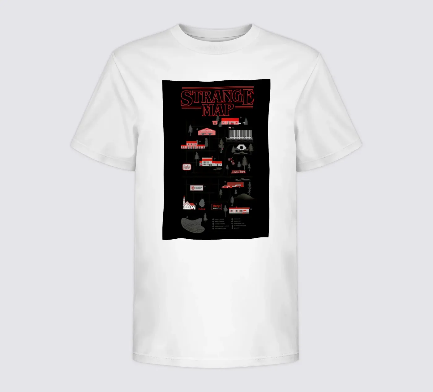 Strange Map t-shirt bambini da Róbert Farkas