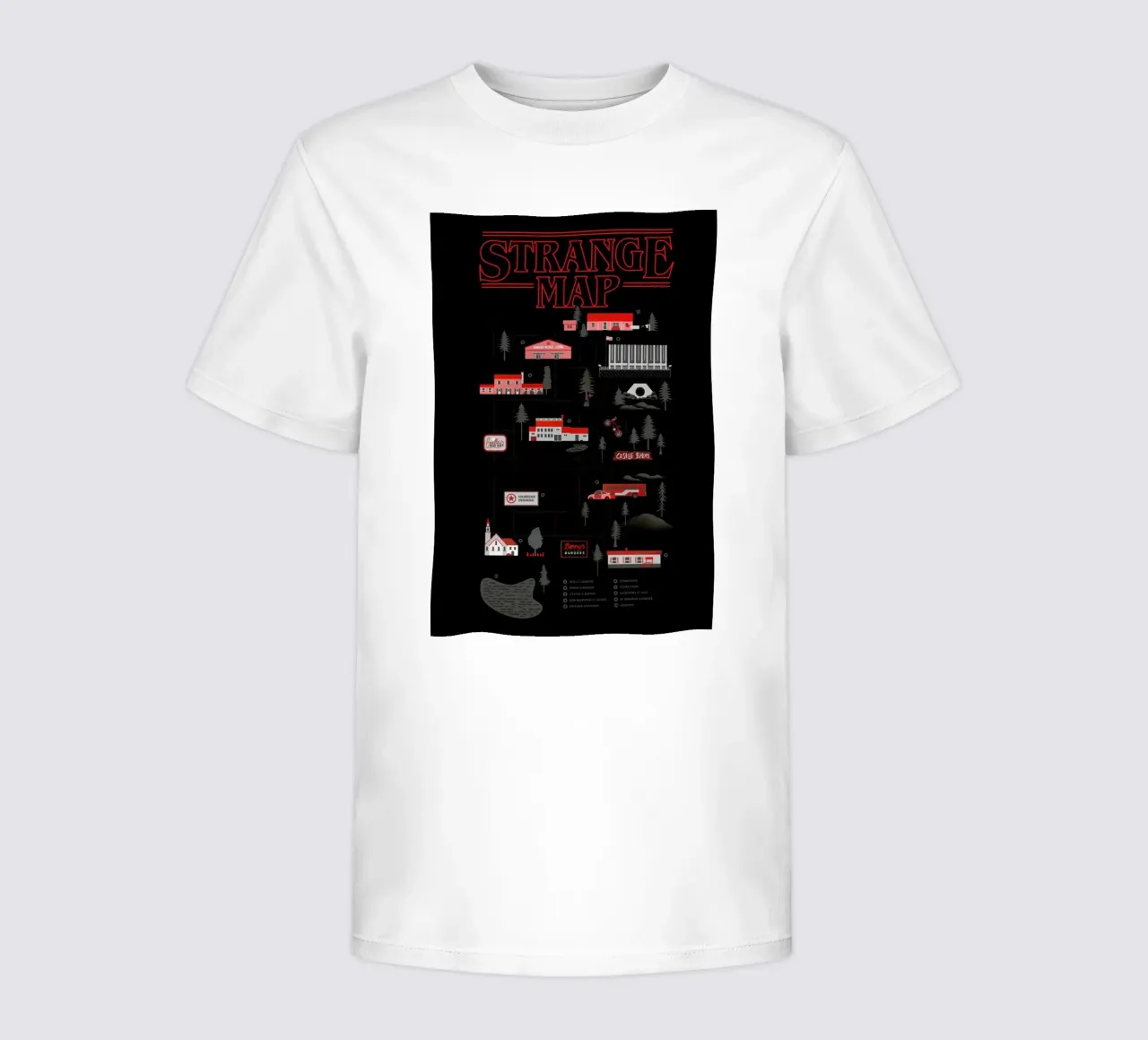 Strange Map t-shirt bambini da Róbert Farkas