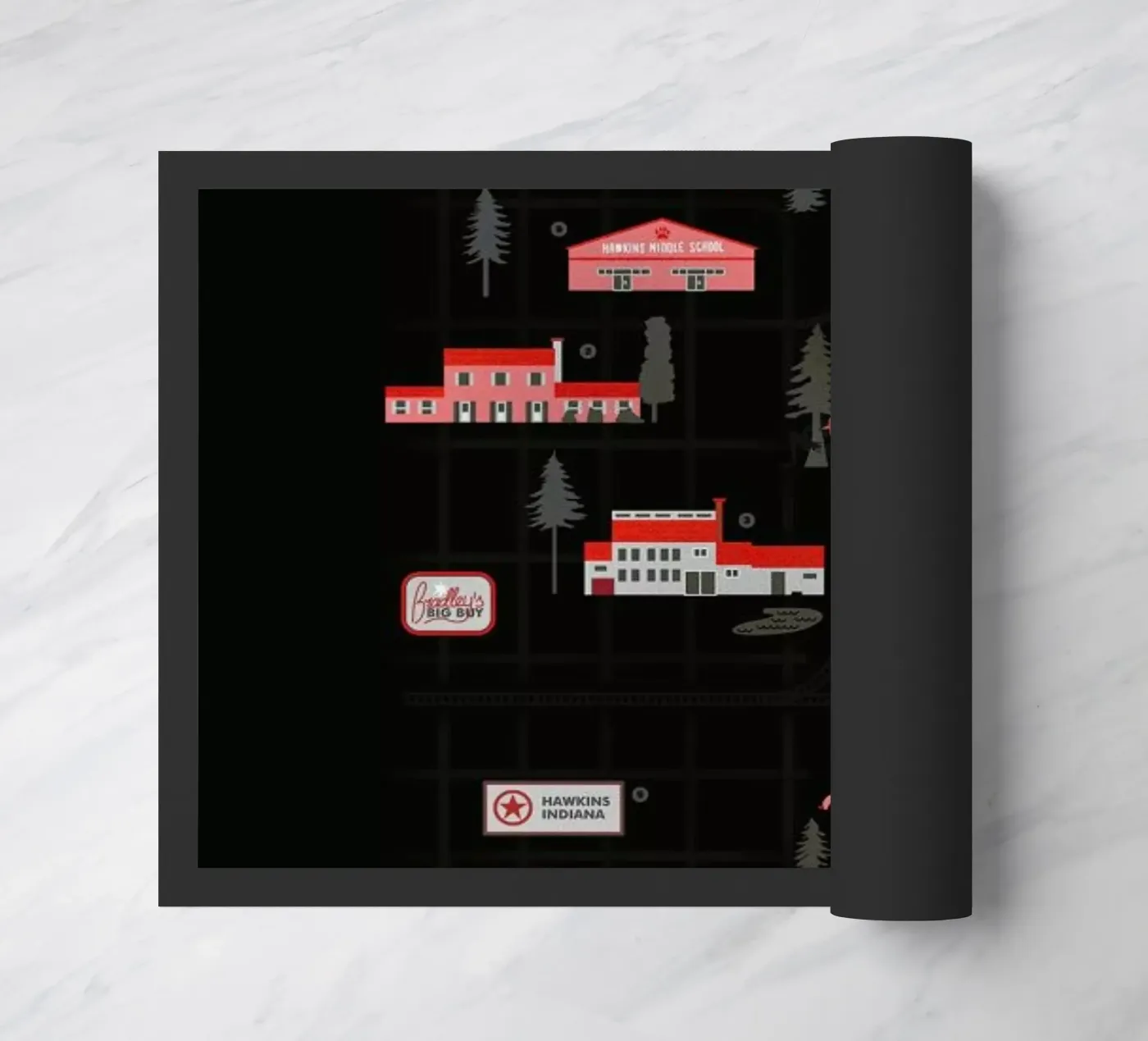 Strange Map doormat by Róbert Farkas