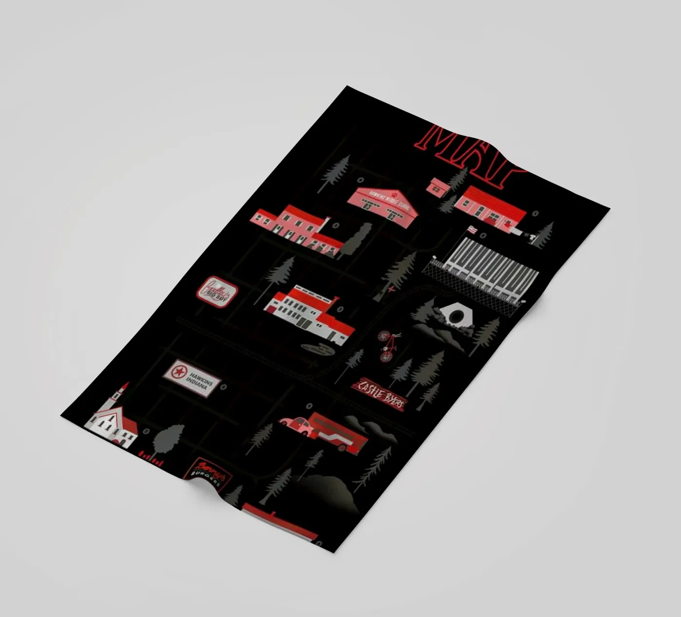 Strange Map Strandtuch von Róbert Farkas