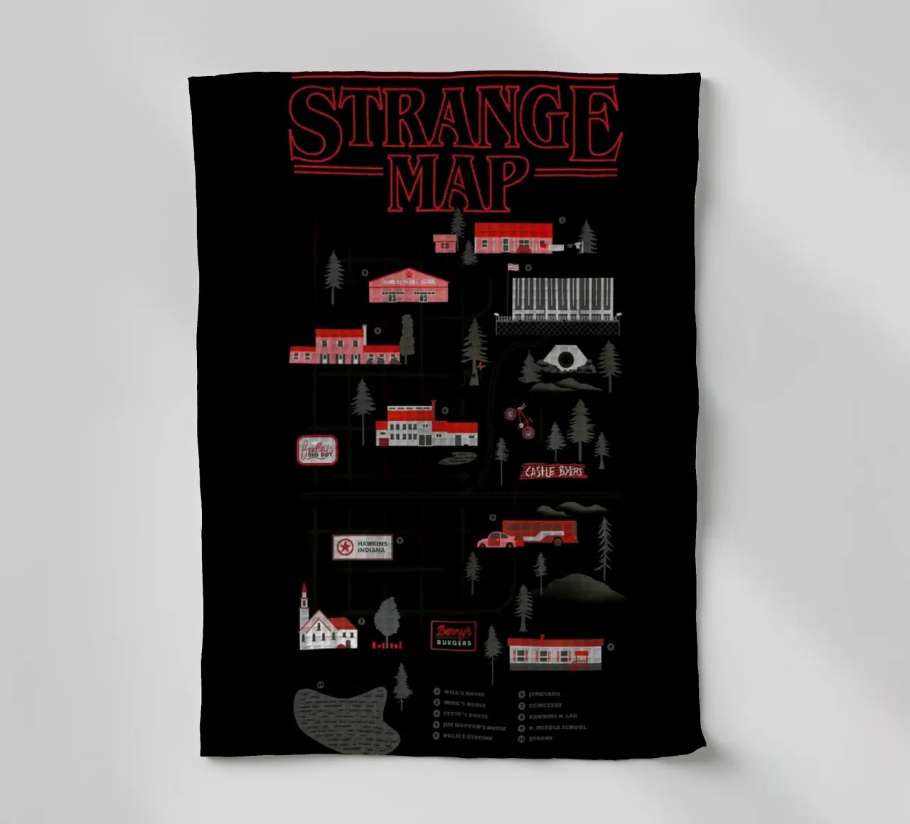 Strange Map canovaccio da cucina da Róbert Farkas