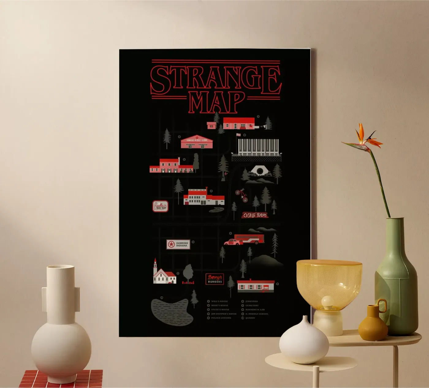 Strange Map tela da Róbert Farkas