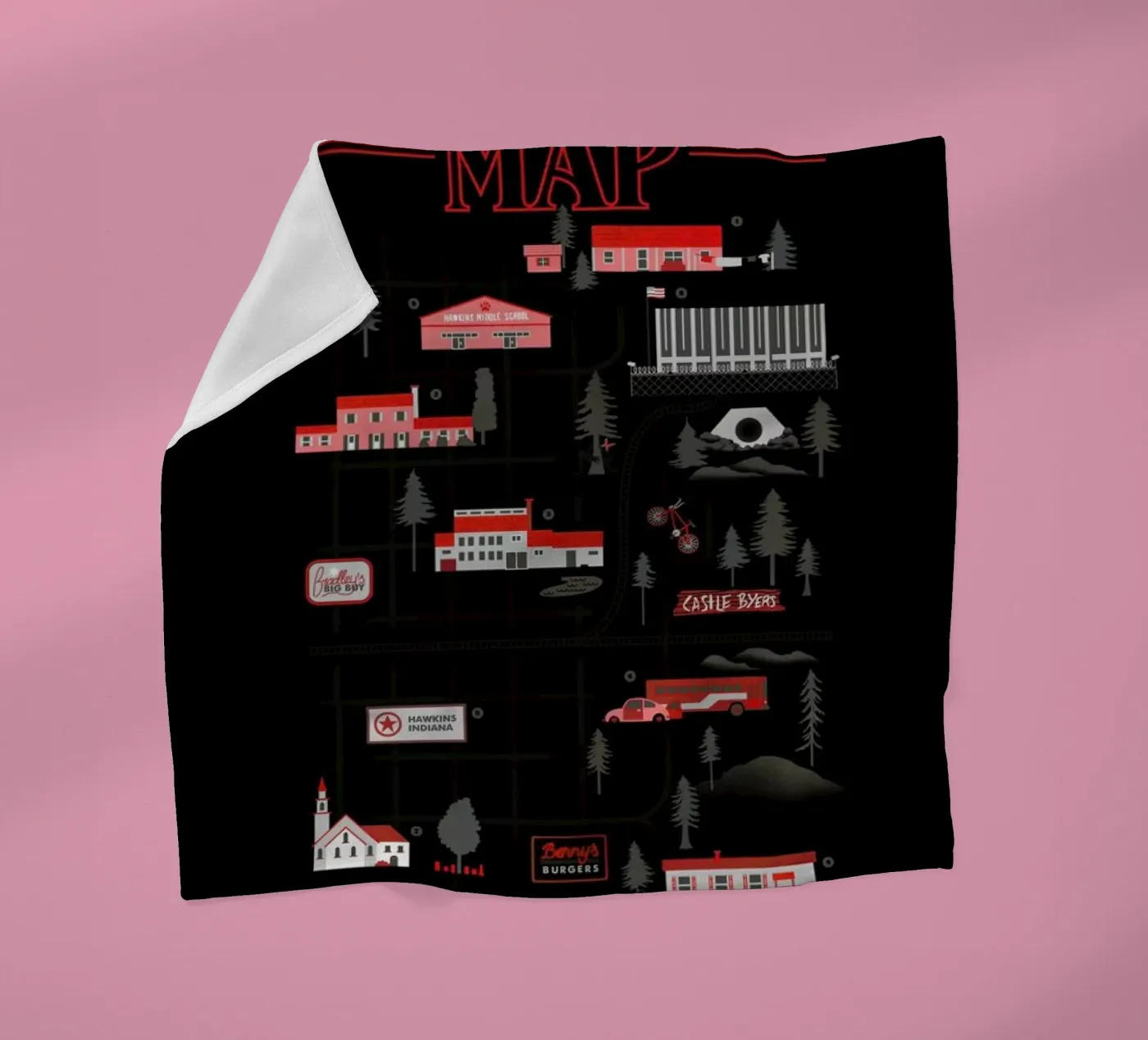 Strange Map Fleecedecke von Róbert Farkas