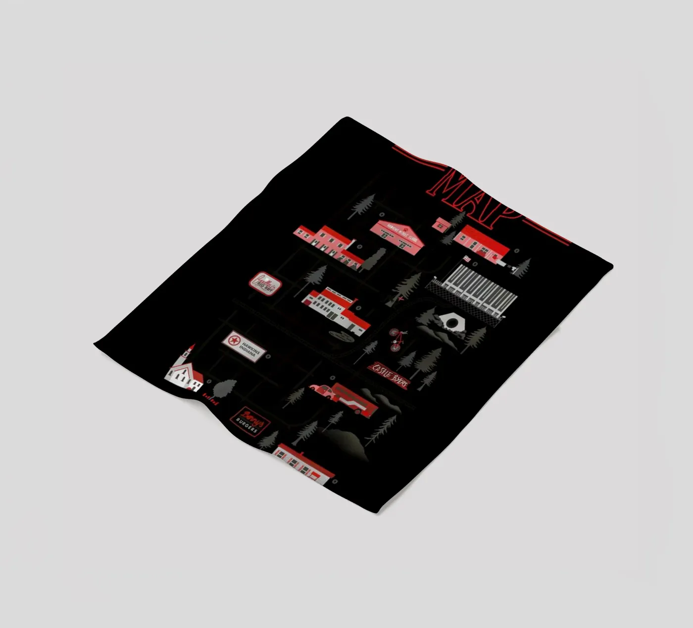 Strange Map Fleecedecke von Róbert Farkas