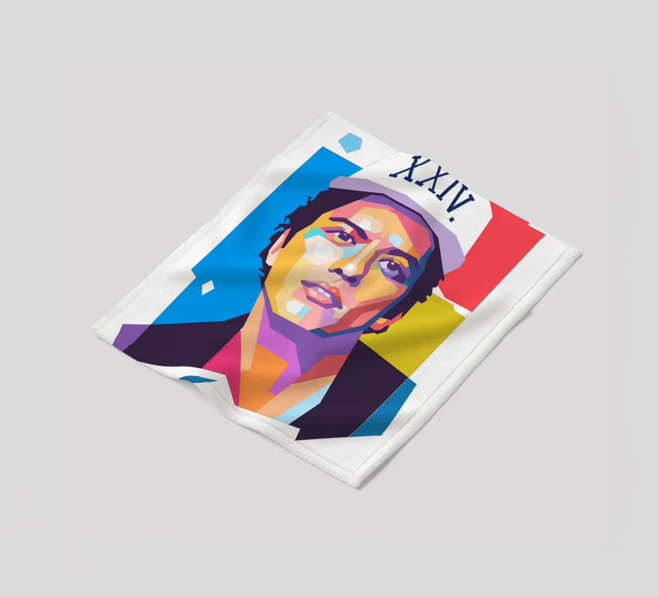 Bruno Mars pop art portrait fleece blanket by Hantamrata