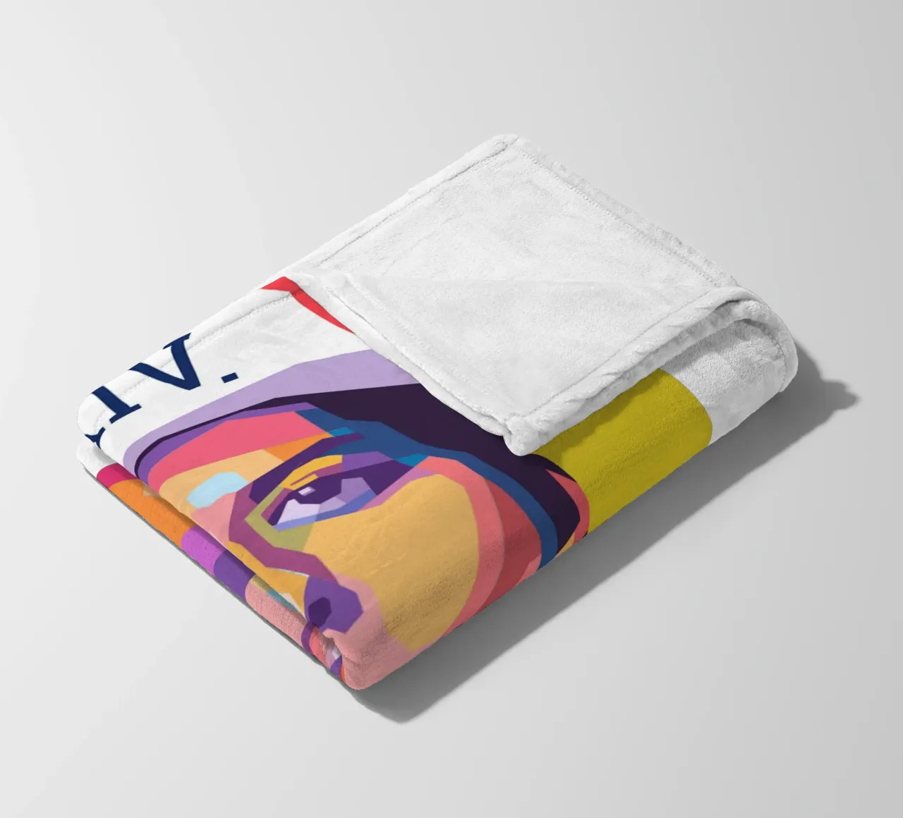 Bruno Mars pop art portrait fleece blanket by Hantamrata