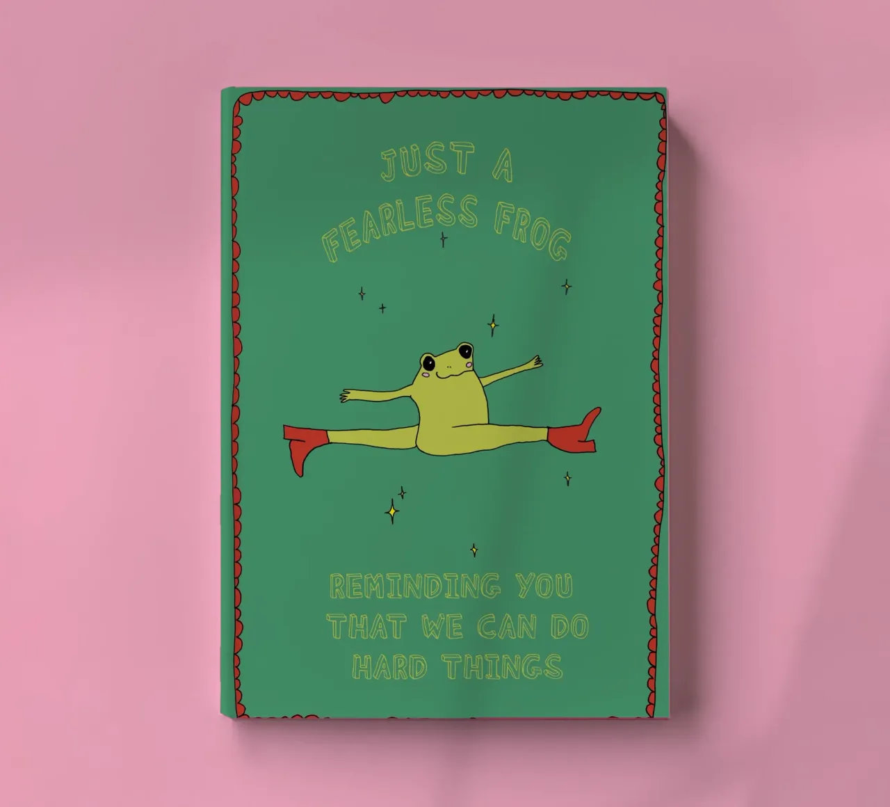 Fearless Frog notebook by thesoulhugclub