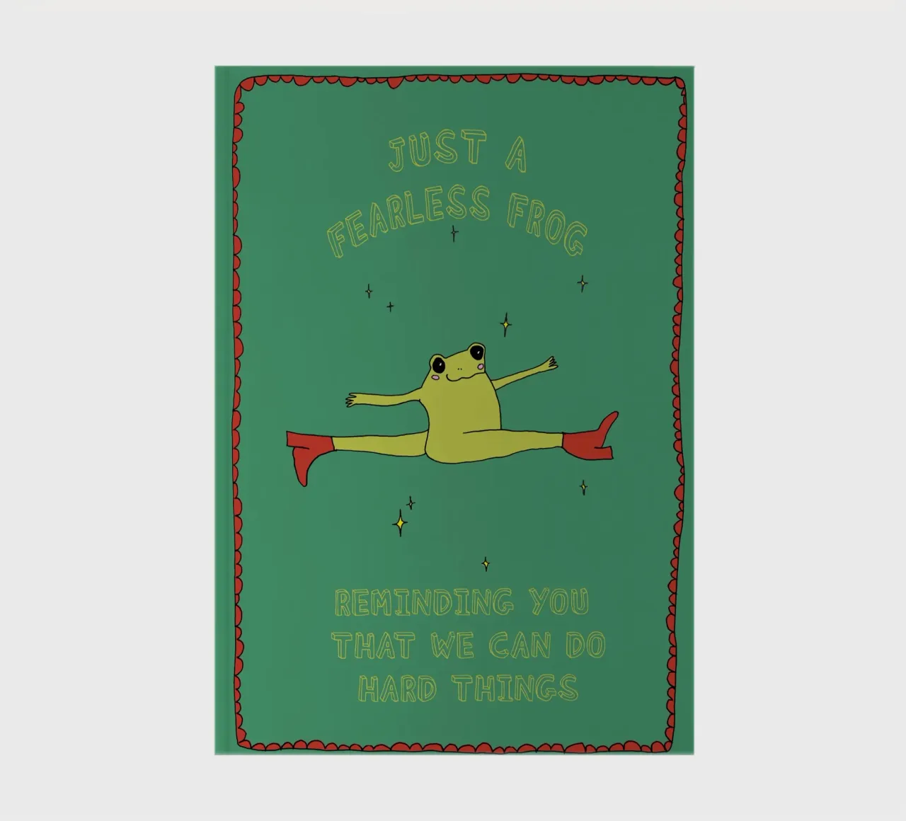 Fearless Frog notebook by thesoulhugclub