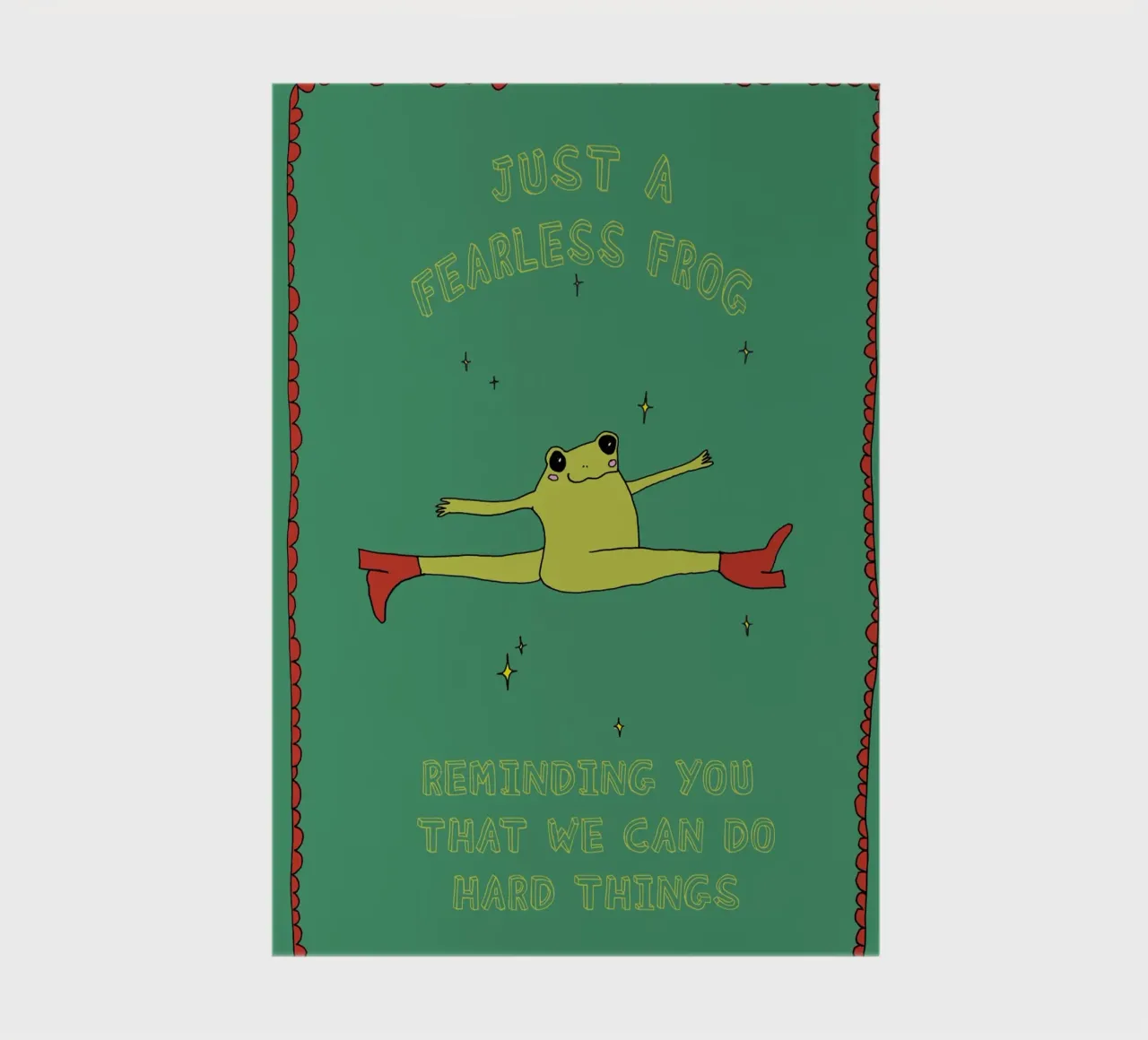Fearless Frog notebook by thesoulhugclub